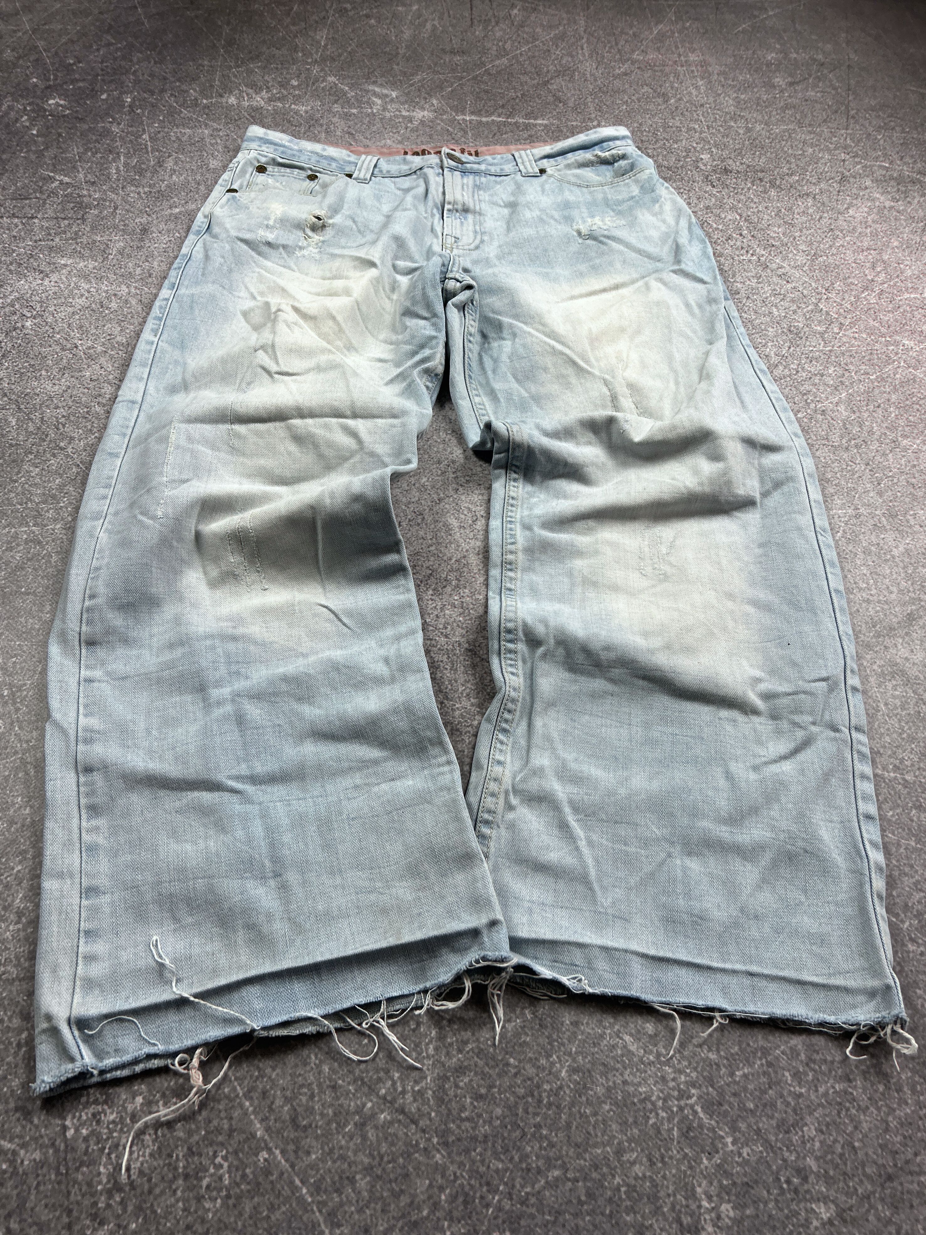 Other vtg Distressed Jeans Balenciaga Rick Owens Style 90s Size US 32 / EU 48 - 1 Thumbnail