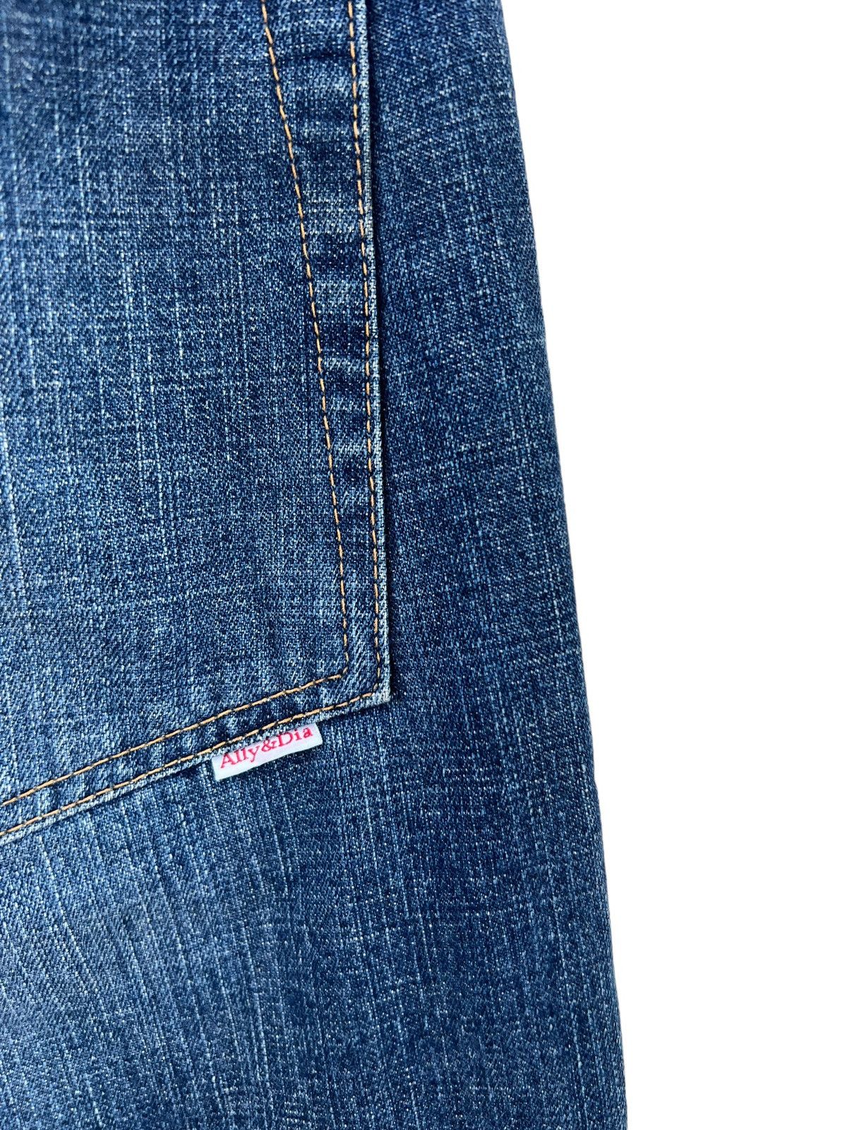 Vintage ALLY & DIA Japan Ripped Patchwork Rivets Denim Size US 31 - 19 Thumbnail