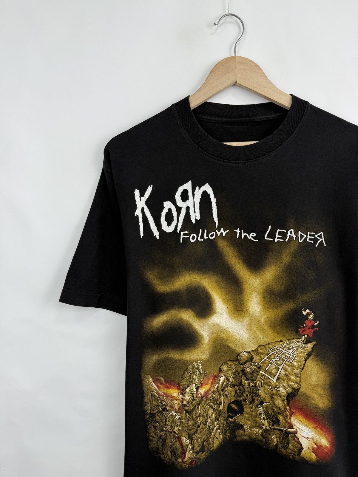 Band Tees 🇺🇸 Vintage 90s Korn Rock Band T-Shirt Rare Retro Hype Y2K Size US M / EU 48-50 / 2 - 3 Thumbnail