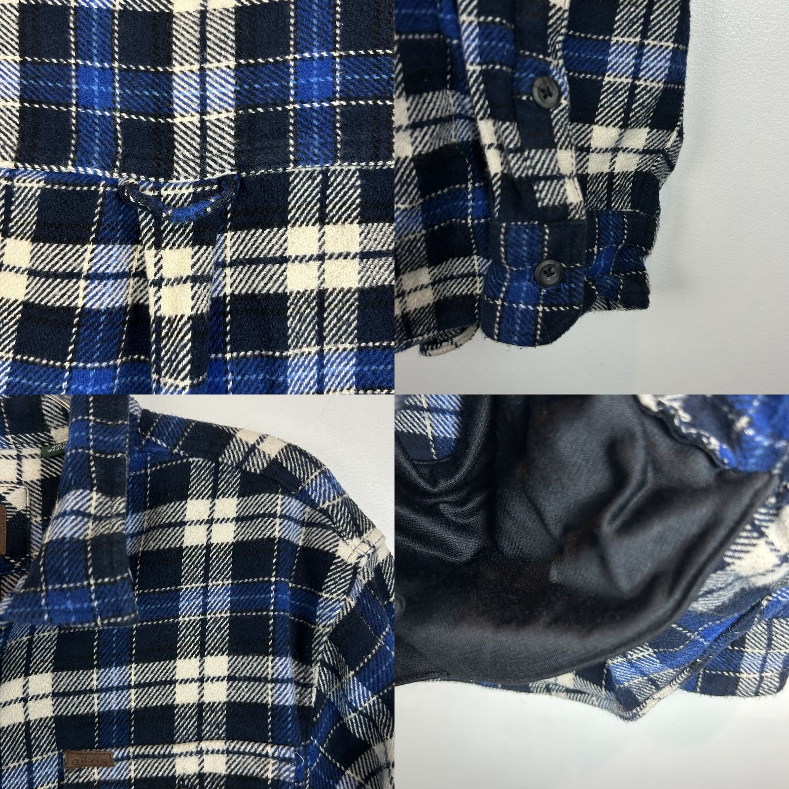 Orvis Orvis Flannel Shirt Mens 2XL Blue Plaid Button Shacket Workwear Outdoor Size US XXL / EU 58 / 5 - 8 Thumbnail