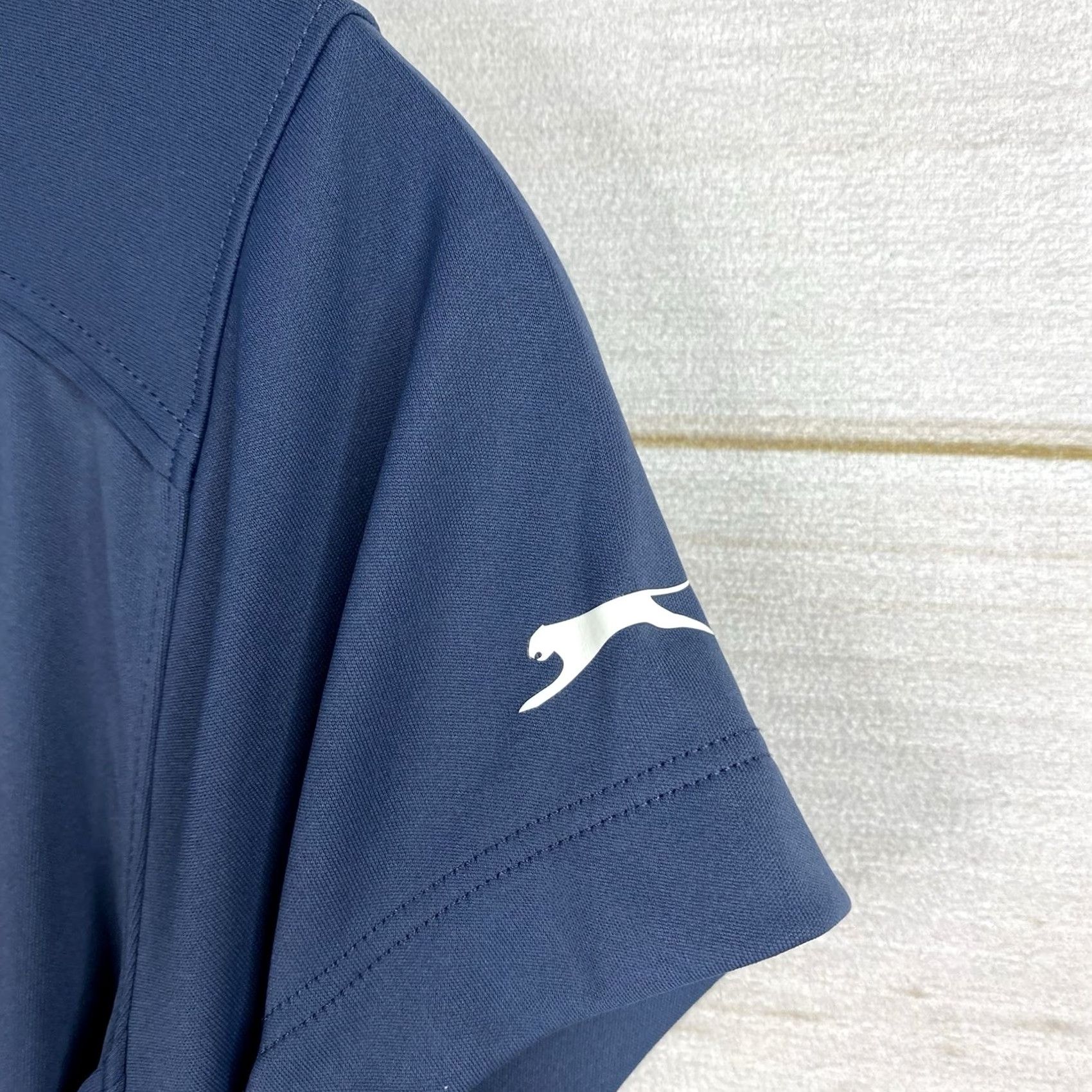 Vintage Slazenger Golf Polo Shirt Womens S Short Sleeve Blue 1/4 Zip Logo Pickleball Fun Size S / US 4 / IT 40 - 4 Thumbnail