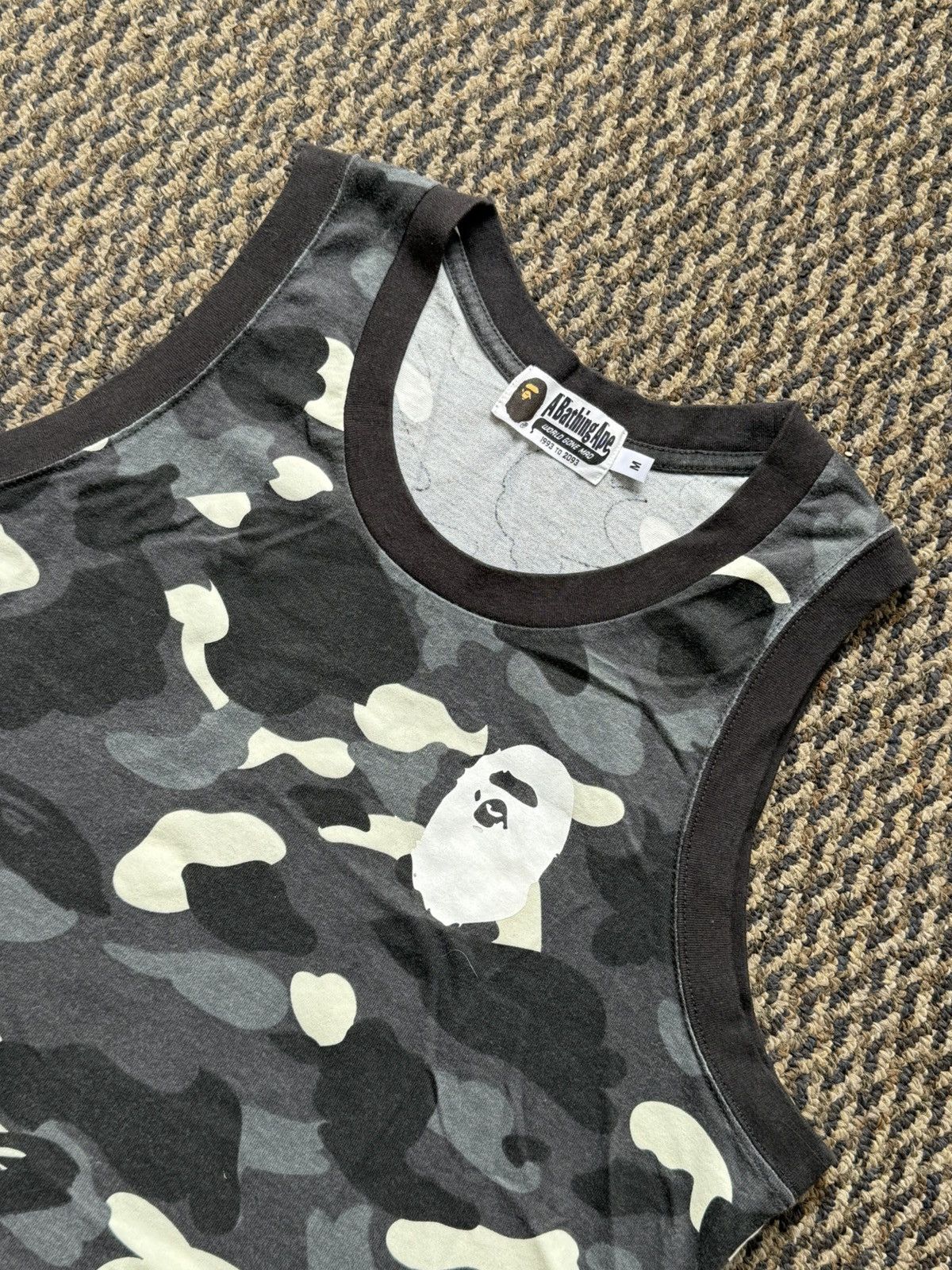 Bape A Bathing Ape Black Camo Tank Top Size US M / EU 48-50 / 2 - 2 Thumbnail