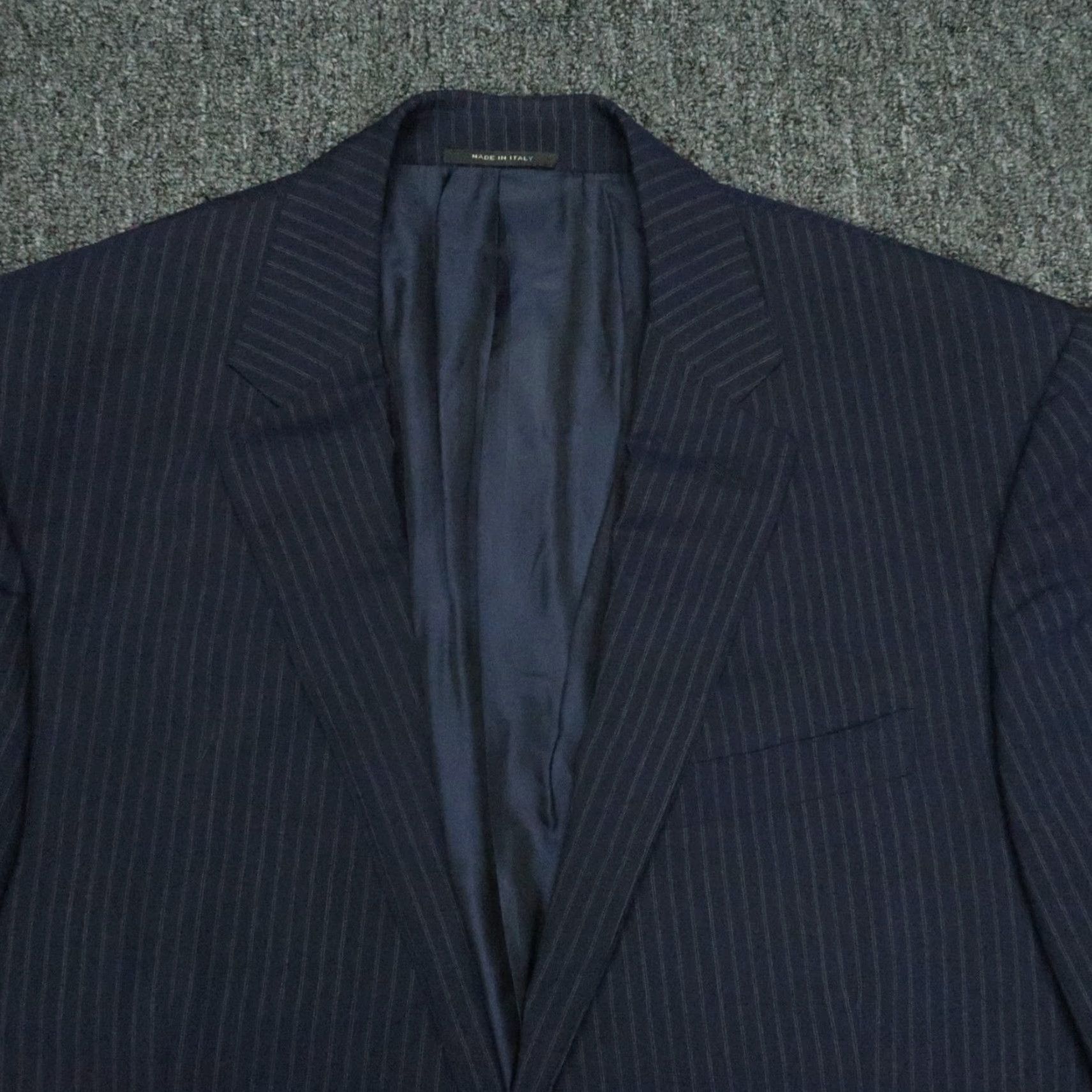 Ralph Lauren Ralph Lauren Black Label Blazer Men 44R Blue Stripe Wool Italy Mens Size 44R - 2 Thumbnail