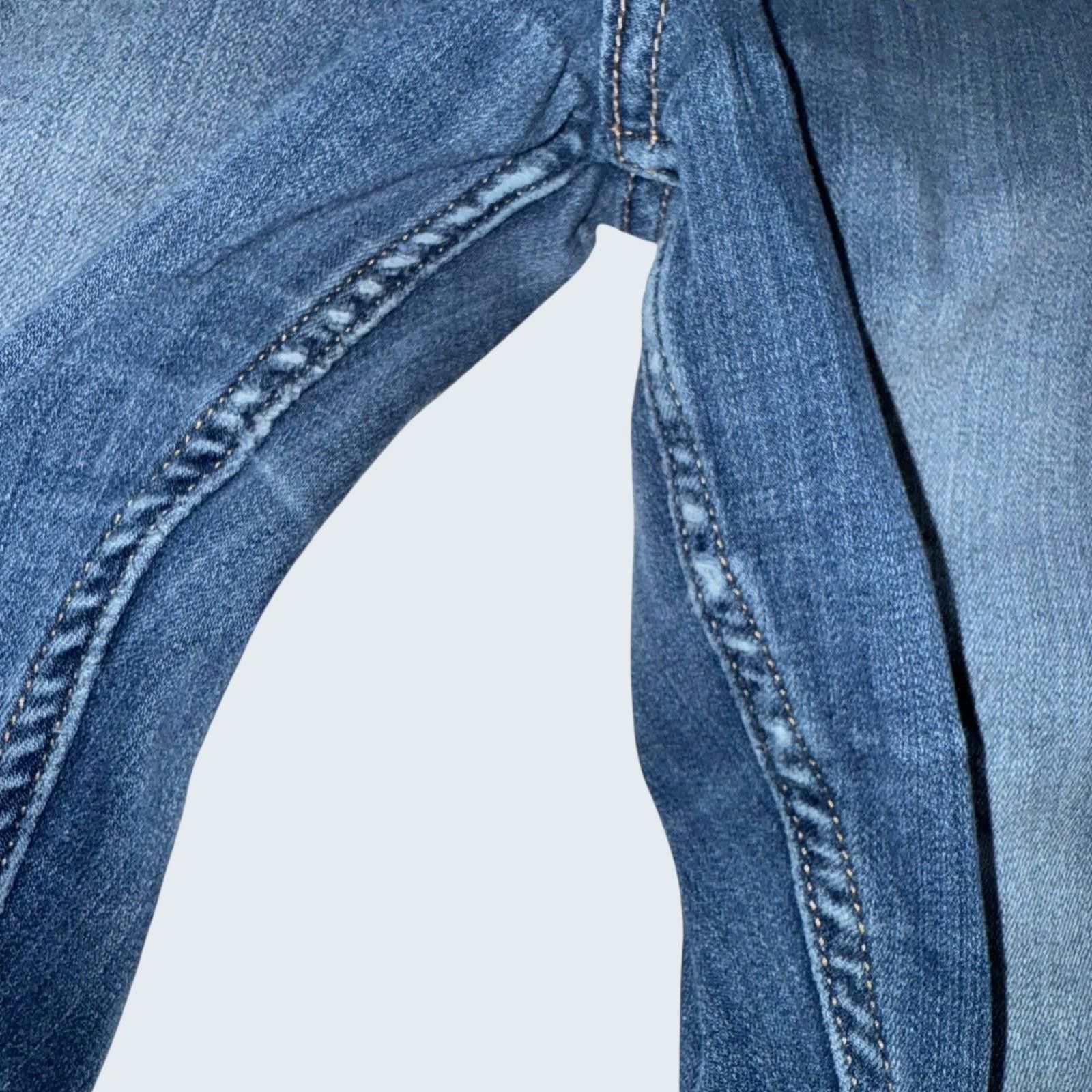 Hollister Hollister Ultra High Rise W30 L28 Distressed Blue Skinny Size 30" / US 8 / IT 44 - 8 Thumbnail