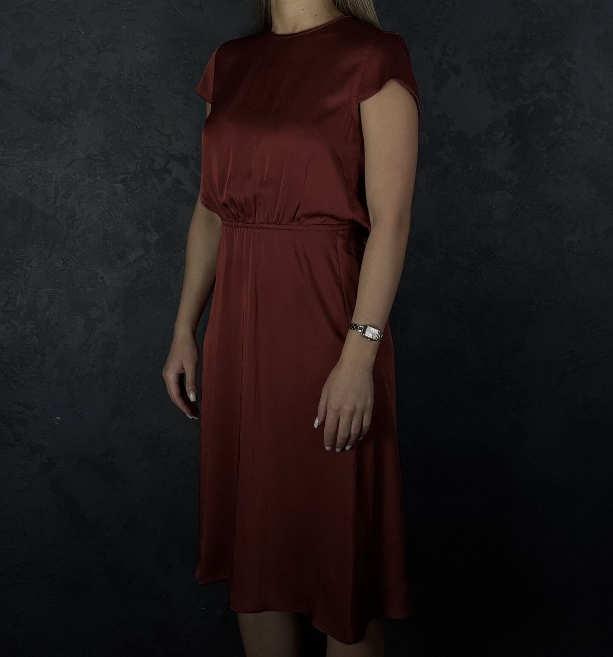 Isabel Marant Isabel Marant Etoile Burgundy Midi Dress With Sleeves Size XS / US 0-2 / IT 36-38 - 1 Thumbnail
