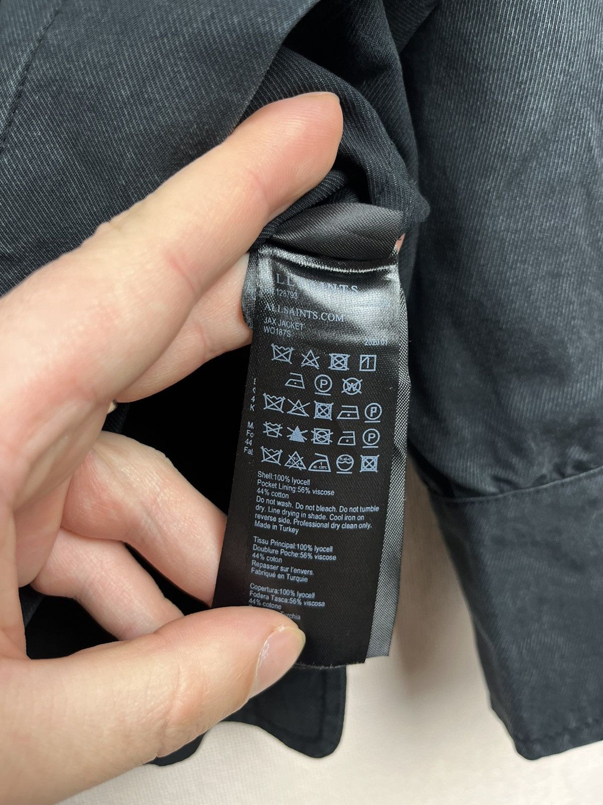 Allsaints AllSaints Military Utility Jacket Washed Grey Cotton Button Size M / US 6-8 / IT 42-44 - 6 Thumbnail