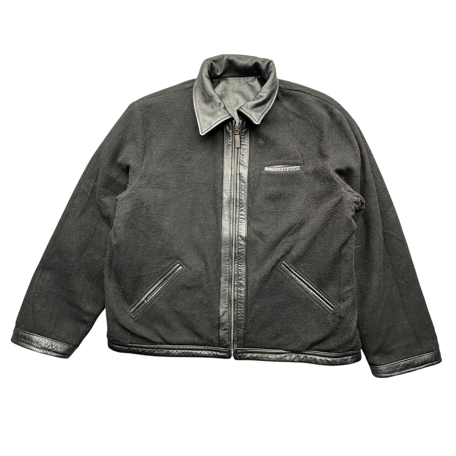 Kenneth Cole Kenneth Cole Reaction Reversible Leather Jacket Mens Large Size US L / EU 52-54 / 3 - 2 Thumbnail