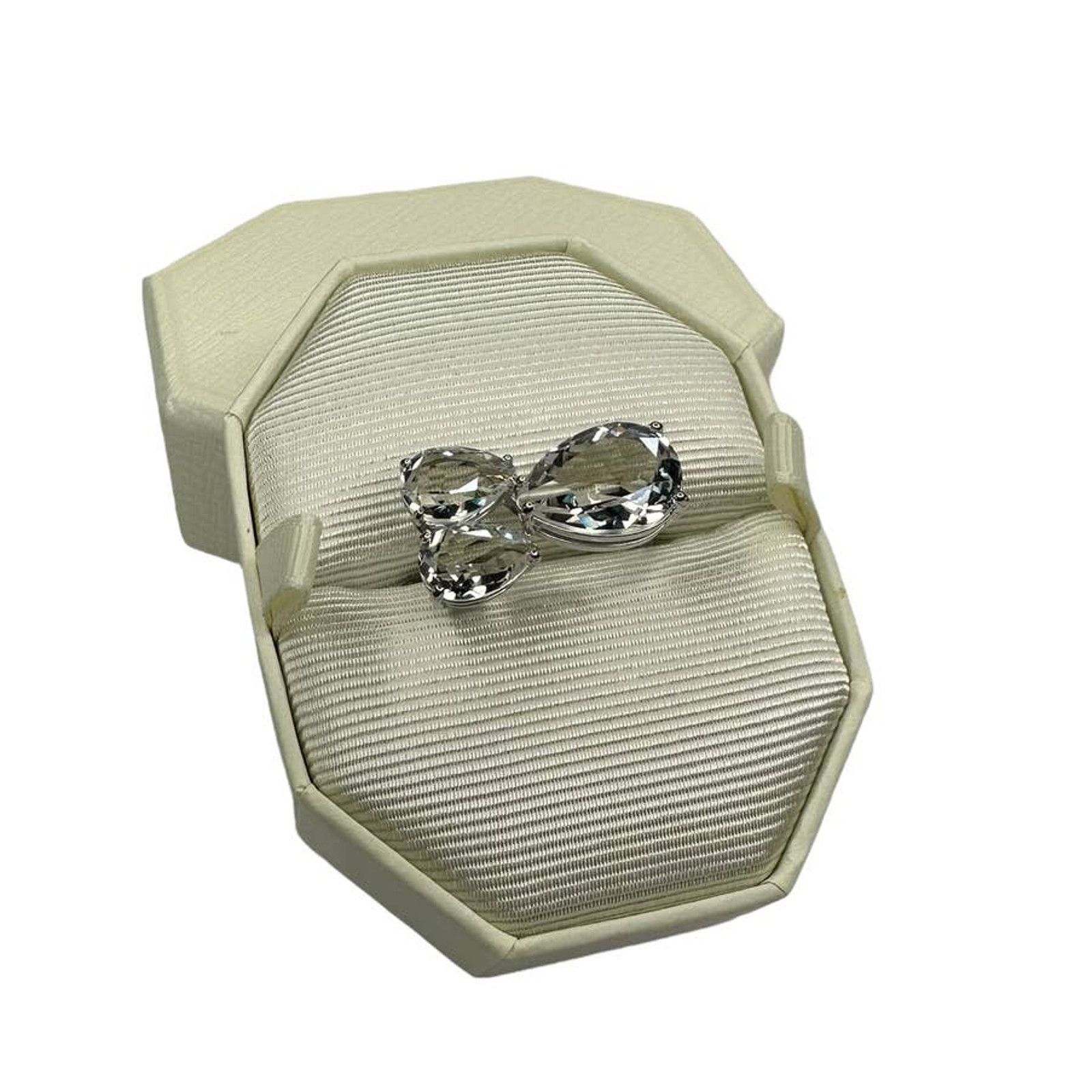 image of Swarovski Millenia Ring Pear Cut, White Size 8 / Eur 58, Women's