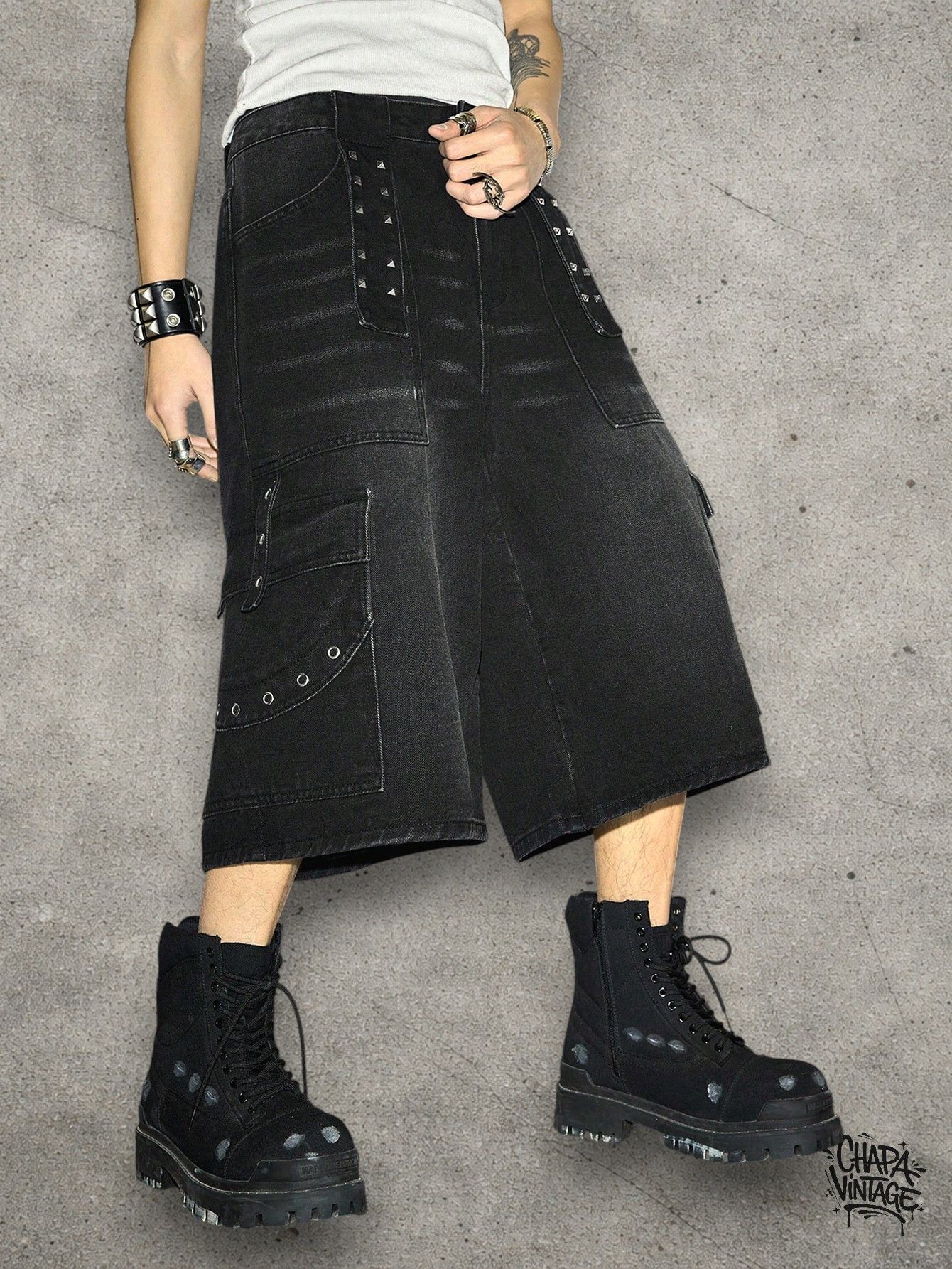 Vintage Opium goth shorts Size US 32 / EU 48 - 2 Thumbnail