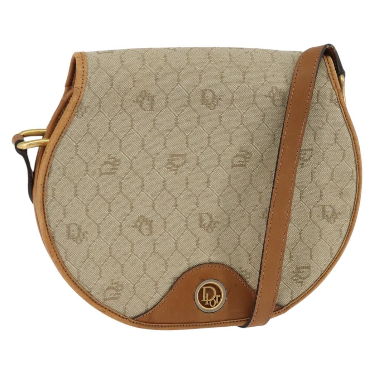 Dior DIOR Honeycomb Canvas Shoulder Bag Pvc Beige Gold Size ONE SIZE - 1 Thumbnail