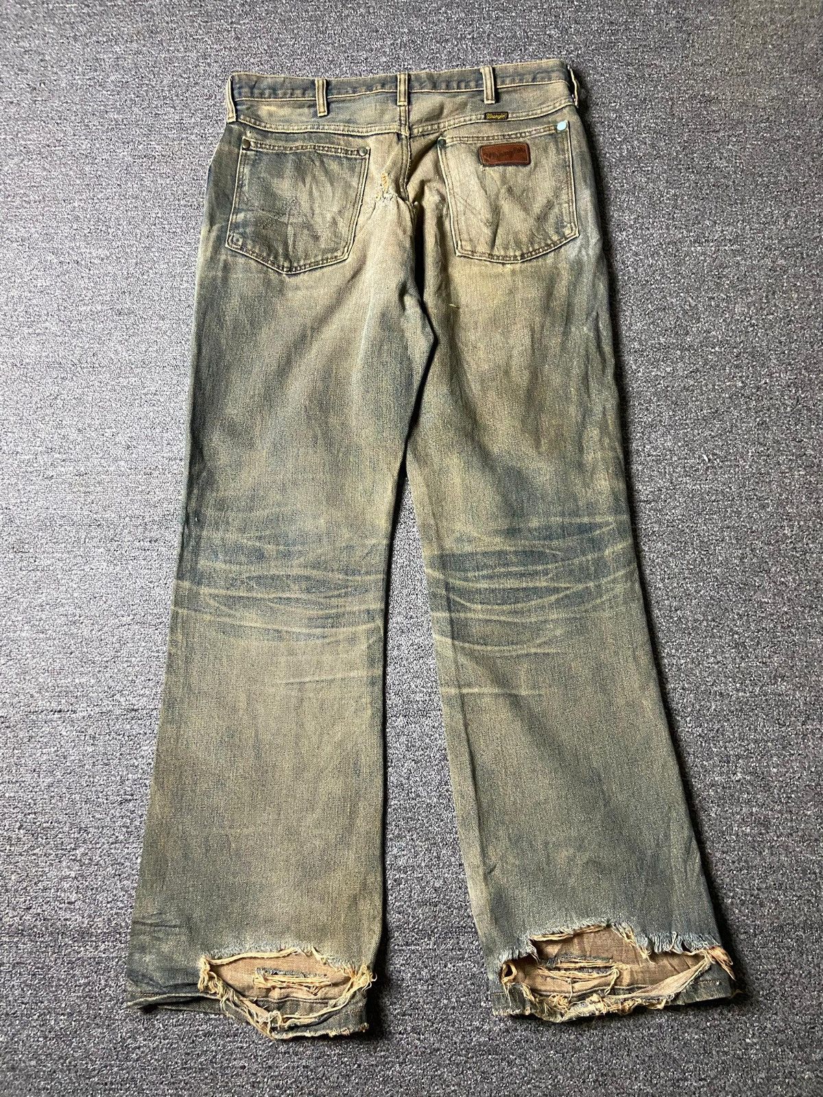 Wrangler Vintage Wrangler 1904 Distressed Ripped Jeans (164) Size US 33 - 2 Thumbnail