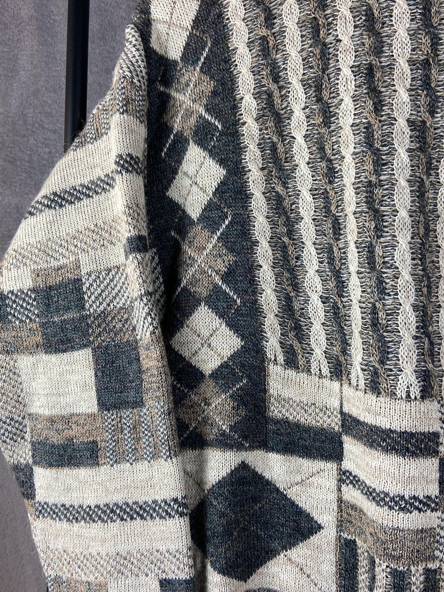 Other Green Land sweater grey vintage retro casual streetwear Size US L / EU 52-54 / 3 - 2 Thumbnail