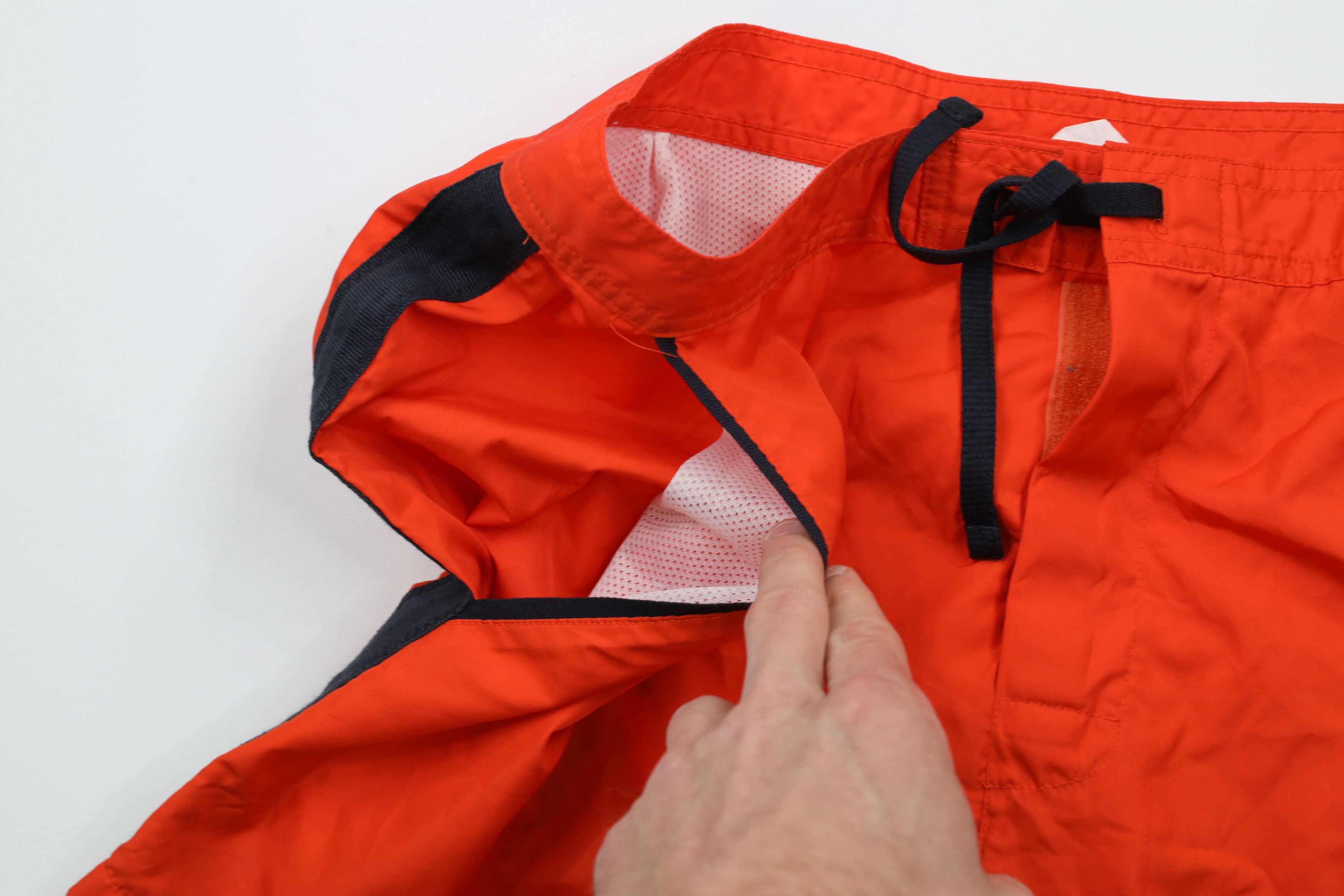 J.Crew × Vintage Vintage 90s J Crew Knee Lined Shorts Swim Trunks Orange Size US 34 / EU 50 - 7 Thumbnail
