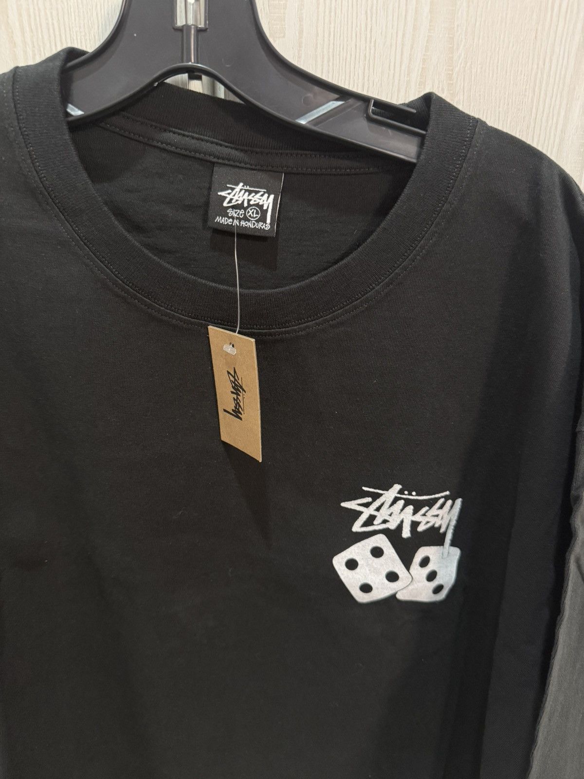 Stussy Stussy Dice Pigment Dyed Tee 'Black' Size XL Size US XL / EU 56 / 4 - 2 Thumbnail