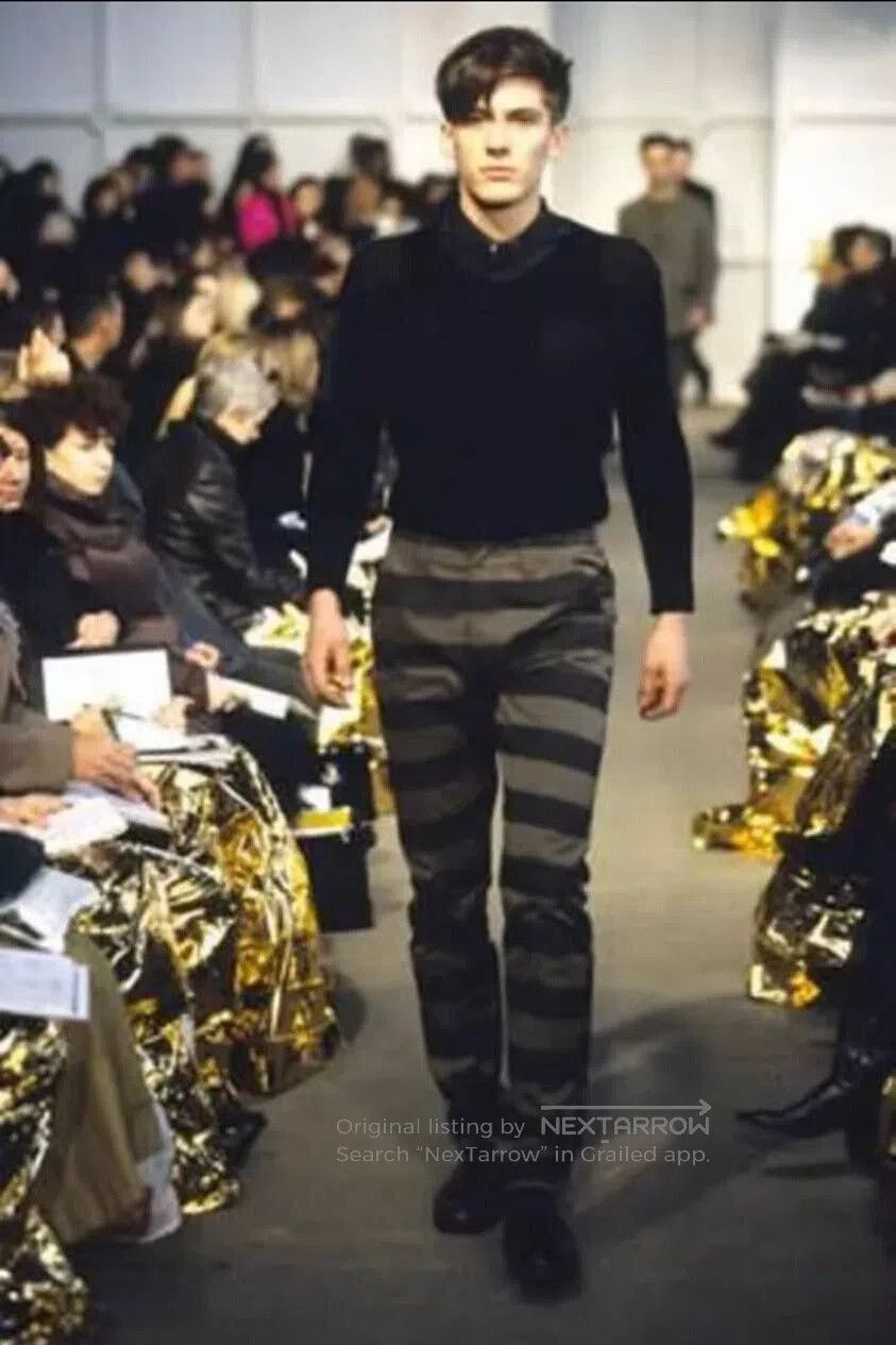 Helmut Lang helmut lang striped denim pants 1999 collection. Size US 27 - 6 Thumbnail