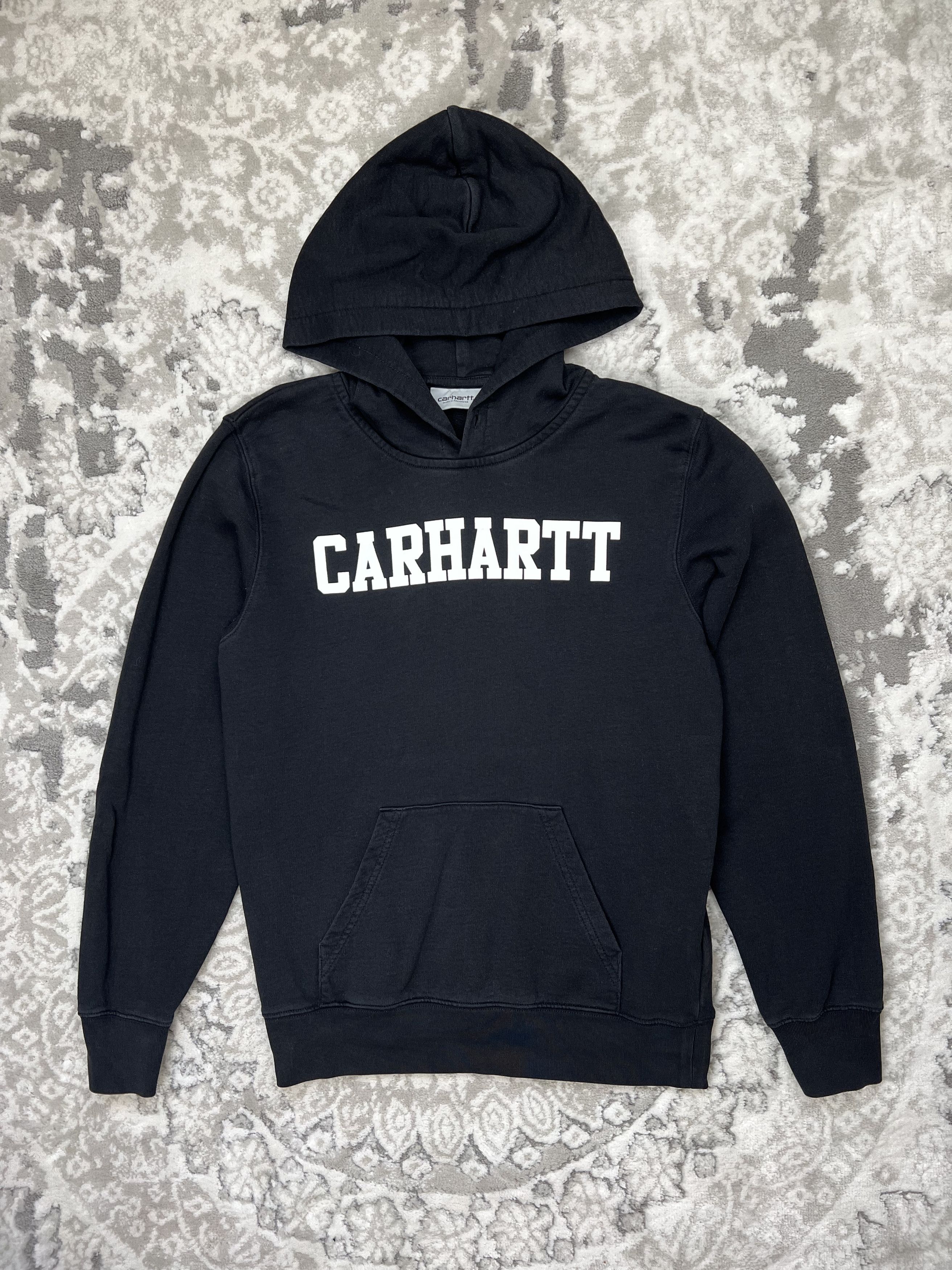 Carhartt Wip Carhartt Wip Black Hooded College Sweatshirt Men S Size US S / EU 44-46 / 1 - 1 Thumbnail