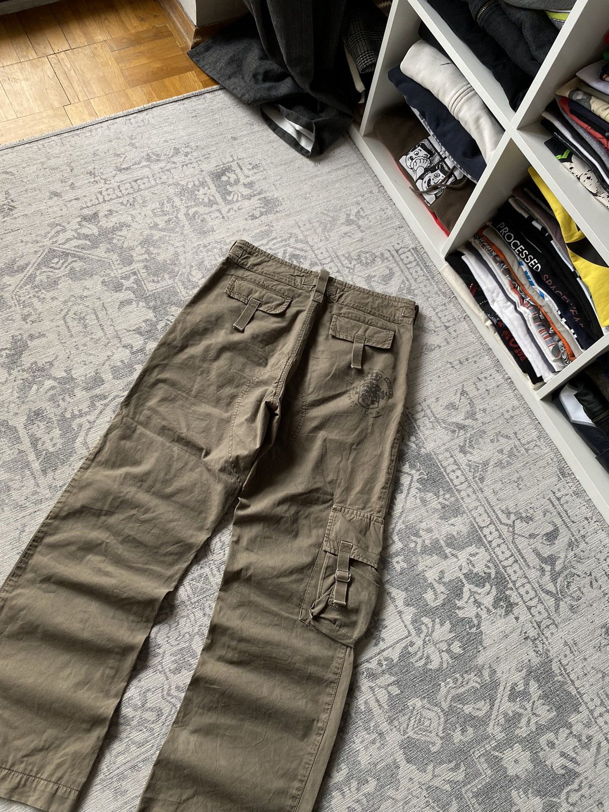 Japanese Brand Vintage Cargo Pants Avant Garde Baggy Wide Japanese Y2K Hype Size US 32 / EU 48 - 11 Thumbnail