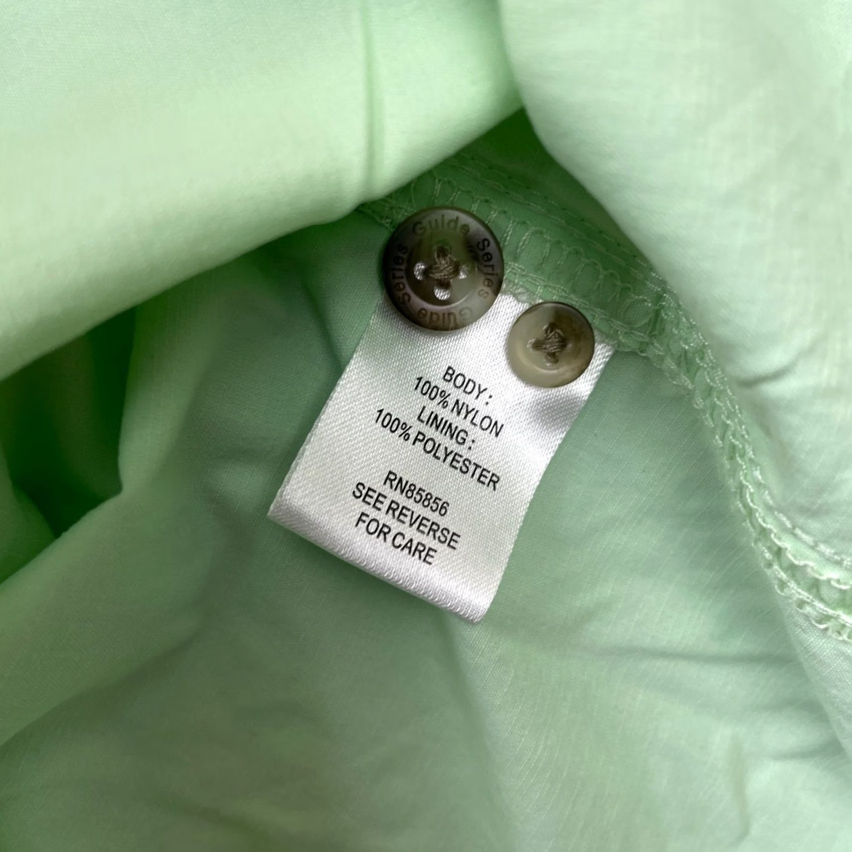 Vintage Gander Mountain Shirt Mens XL Green Nylon Button-Up Short Sleeve Collared Vented Pockets 52 Chest Regular Fit Size US XL / EU 56 / 4 - 4 Thumbnail