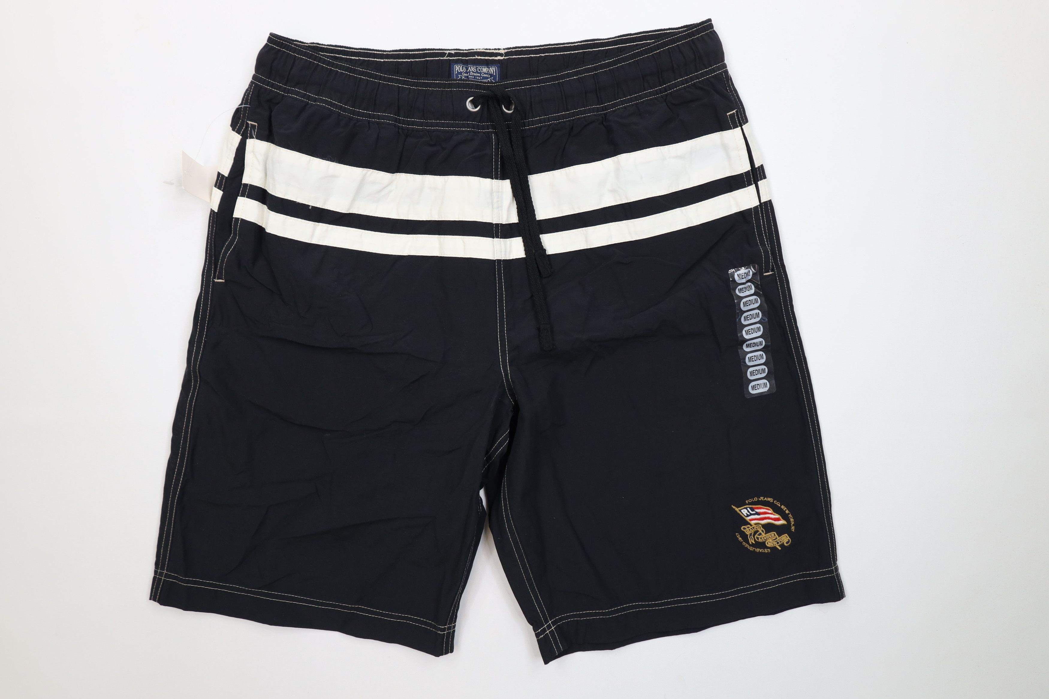 Ralph Lauren Deadstock Vintage 90s Ralph Lauren USA Flag Lined Shorts Size US 32 / EU 48 - 1 Thumbnail