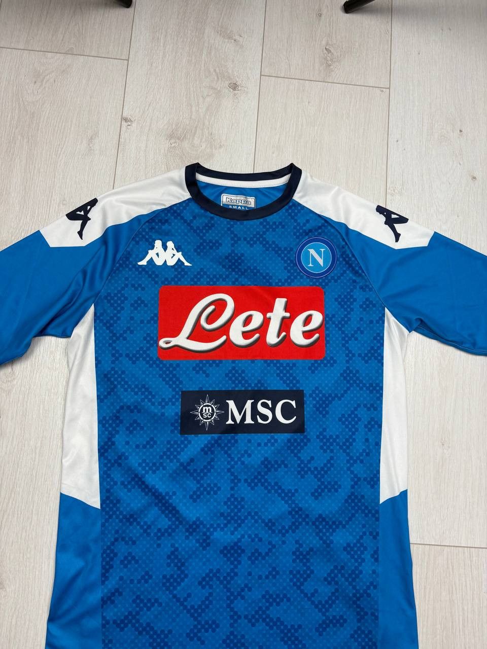 Kappa 2019/2020 Kappa SCC Napoli Soccer Jersey T-Shirt Tee Size US S / EU 44-46 / 1 - 2 Thumbnail