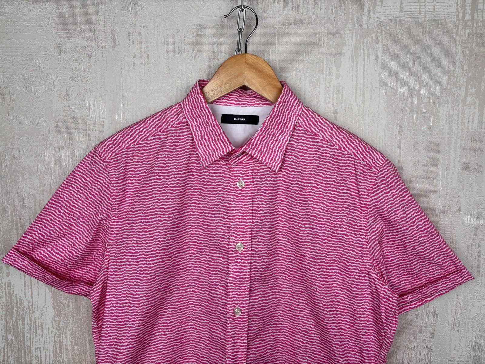 Diesel Diesel Striped Short Sleeve Shirt Size US S / EU 44-46 / 1 - 1 Thumbnail