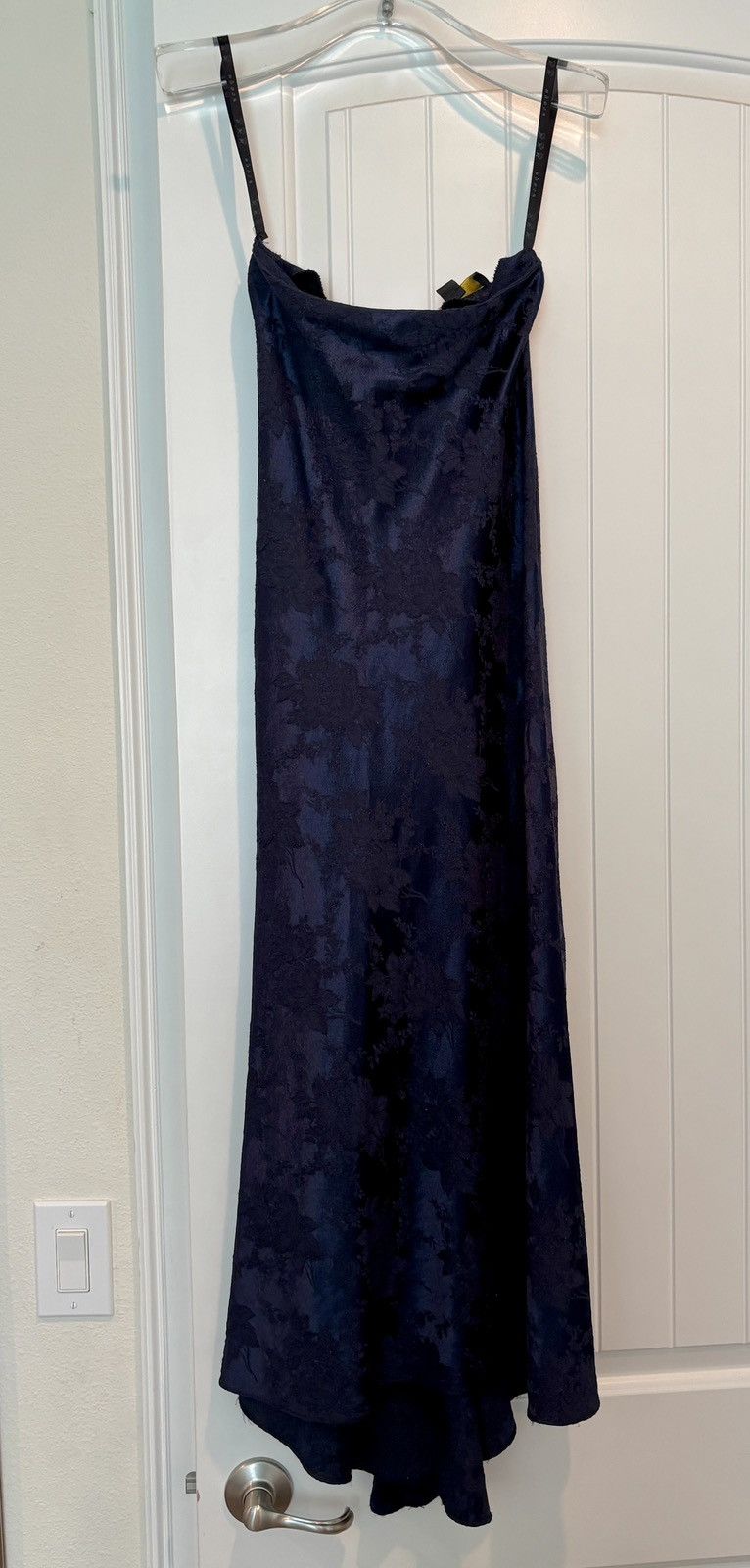 Other Vintage 1990’s RARE “SCENE” Maxi Skirt Blue Brocade. Small Size 27" / US 4 / IT 40 - 2 Thumbnail