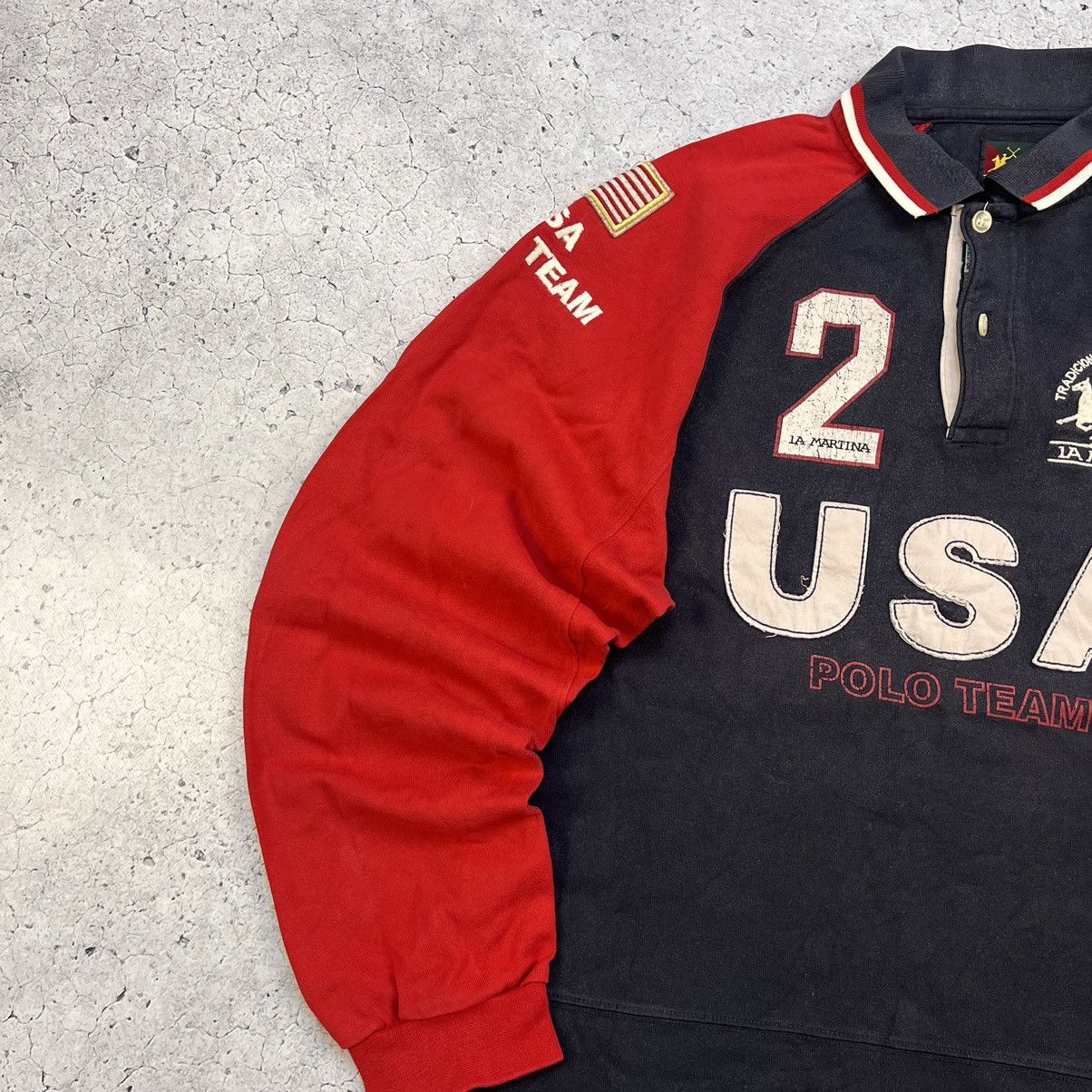 La Martina × Polo Ralph Lauren × Vintage Vintage La Martina Long Sleeve USA Chief Keef Style Size US XL / EU 56 / 4 - 7 Thumbnail