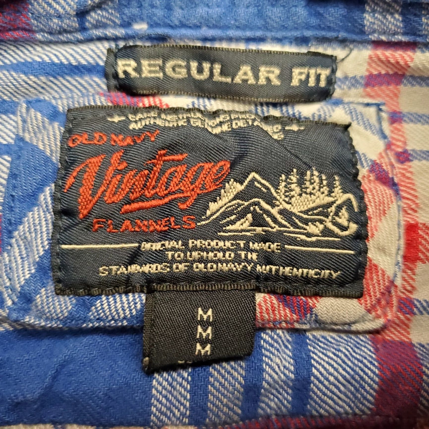 Old Navy VINTAGE Old Navy Flannel Shirt Mens M Blue Plaid 100% Cotton Outdoor Button-Up Casual Mens Size US M / EU 48-50 / 2 - 5 Thumbnail