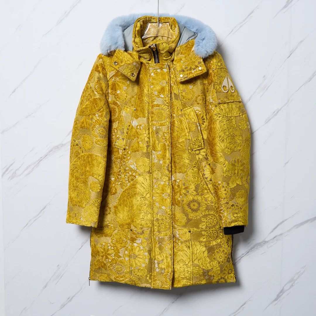 Moose Knuckles Moose Knuckles Velvet Embroidered Down Jacket Size M / US 6-8 / IT 42-44 - 1 Thumbnail