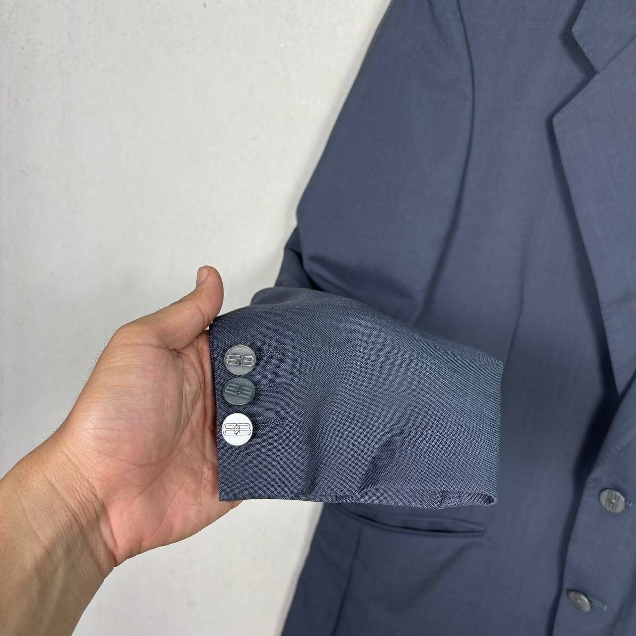 Balenciaga Balenciaga Paris Blue Navy New Wool Blazer Jacket Size 36R - 7 Thumbnail
