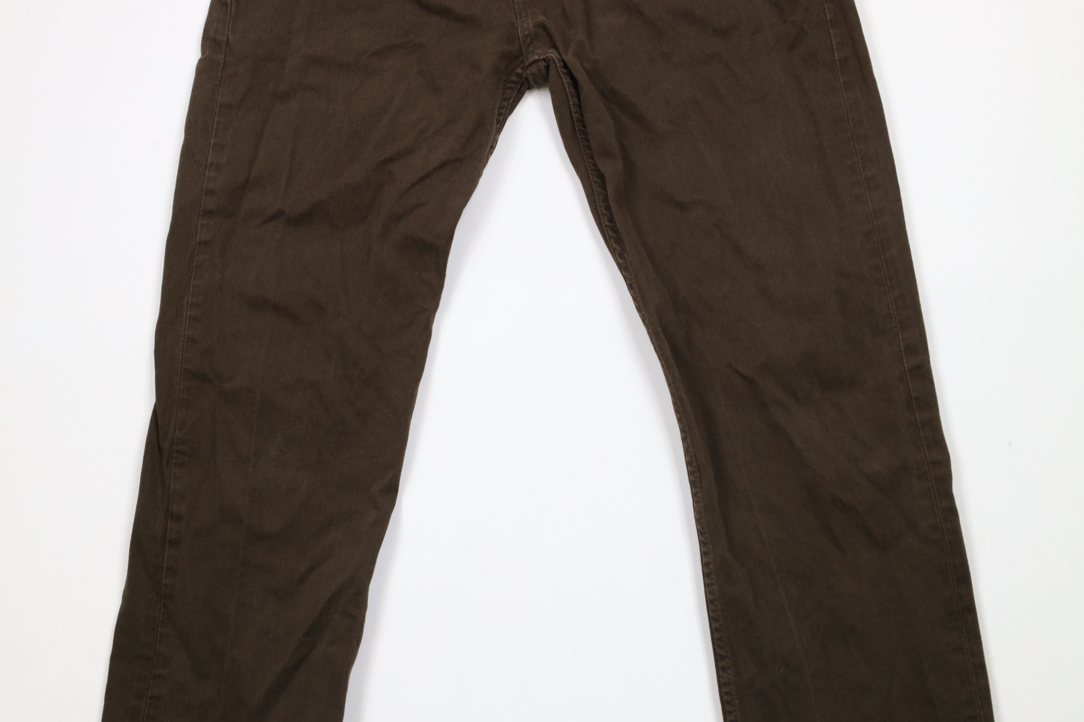 Levi's × Vintage Vintage Y2K Levis 502 Slim Fit Tapered Leg Jeans Dark Brown Size US 33 - 3 Thumbnail