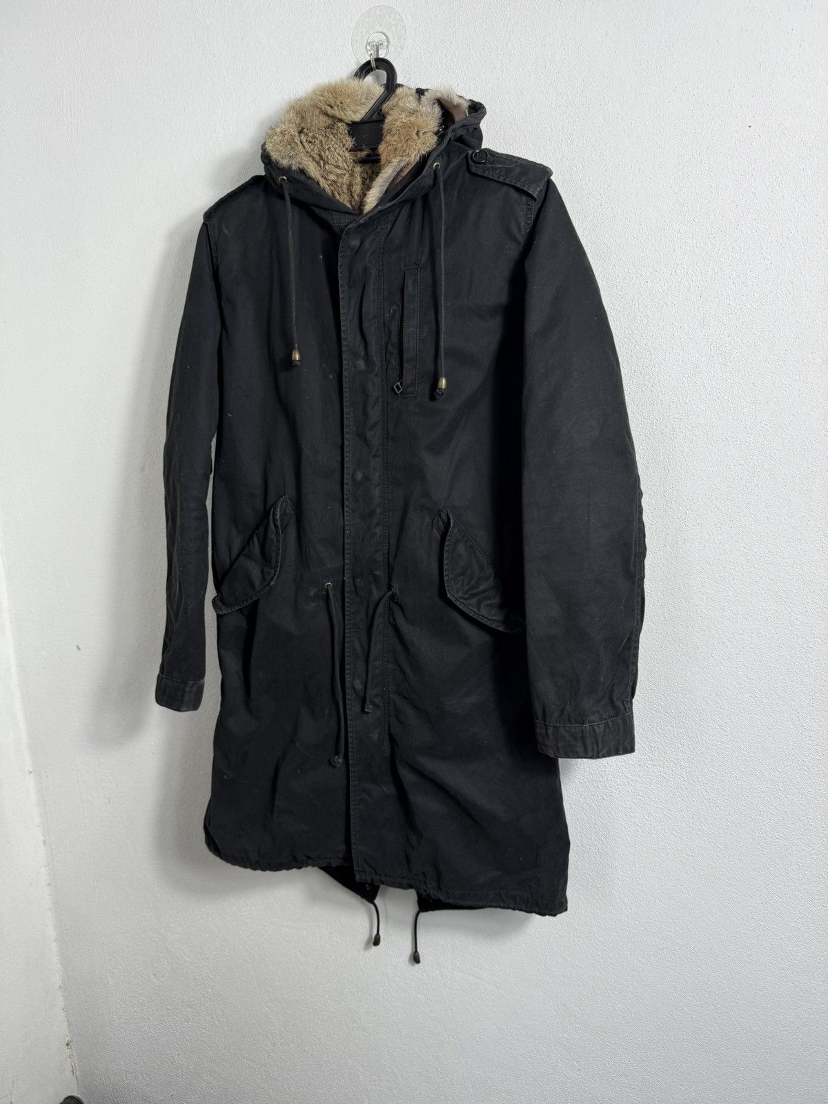 GOA Japan Brand Parka Jacket With Faux Fur Inner Fish Tail Style Size US S / EU 44-46 / 1 - 3 Thumbnail