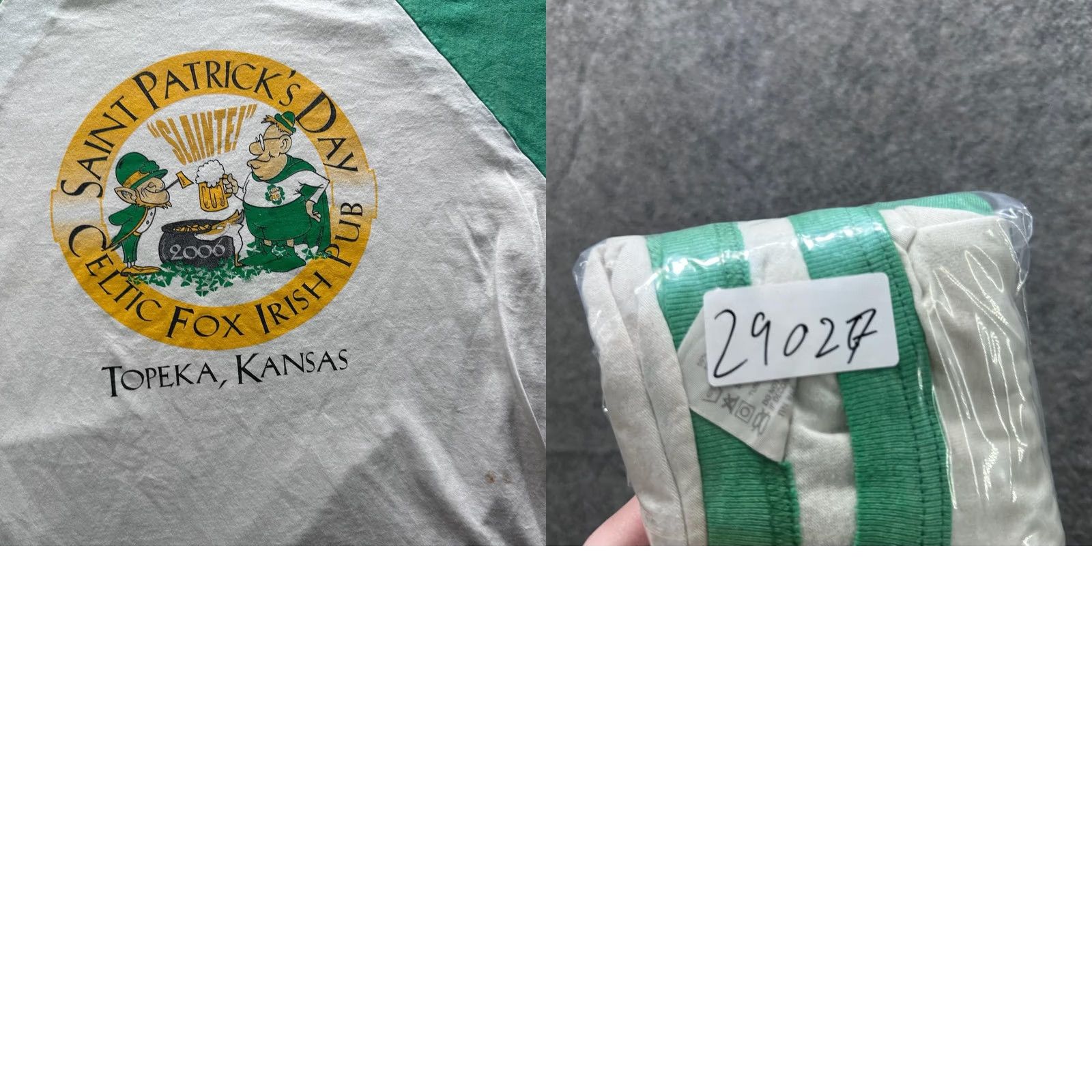 Augusta Sportswear VINTAGE Augusta Sportswear Shirt Mens XL White Celtic Fox Logo Tee Raglan Size US XL / EU 56 / 4 - 8 Thumbnail