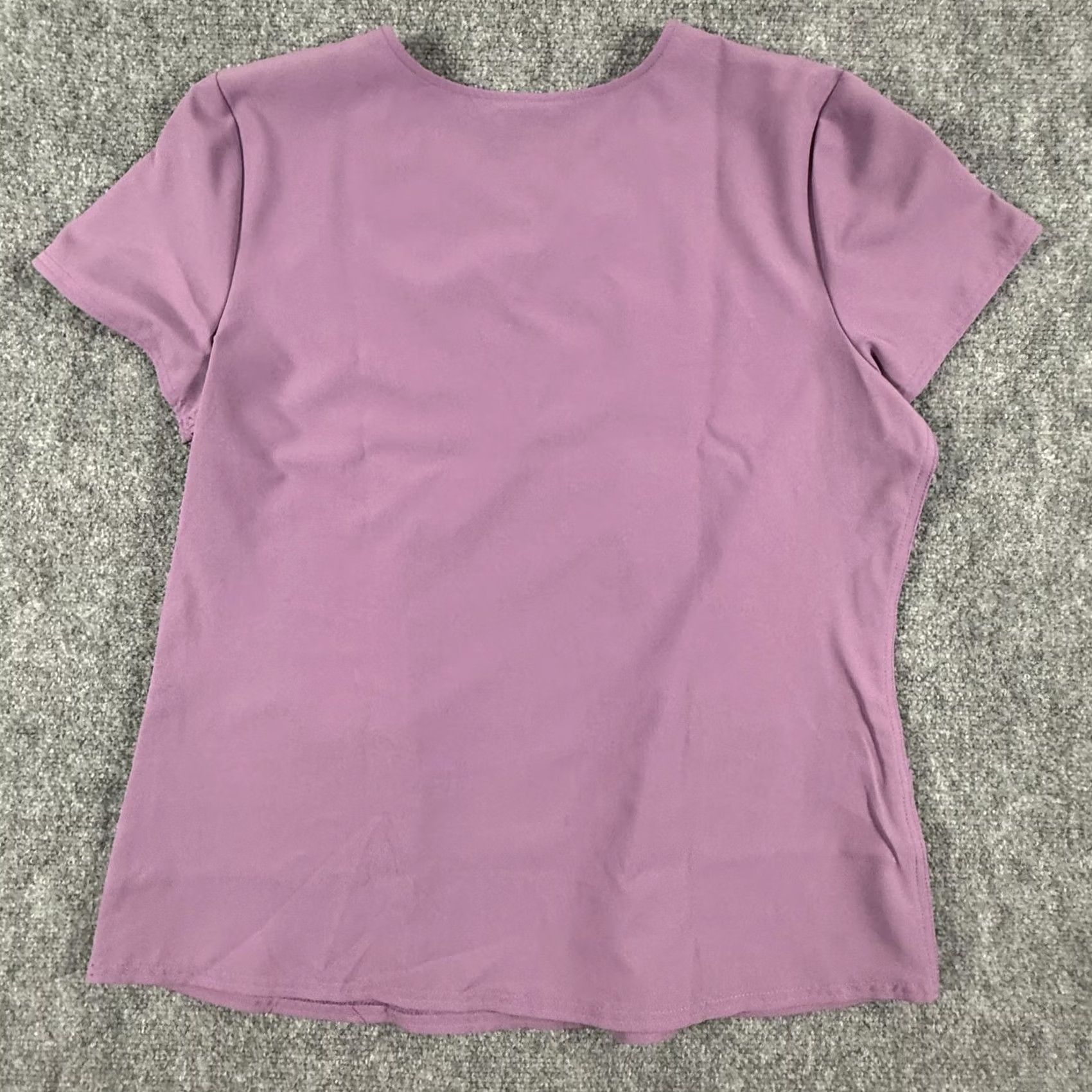 Vintage Scrubstar Top Womens Large Purple Scrub Shirt Nursing Uniform Medical Workwear Size L / US 10 / IT 46 - 6 Thumbnail