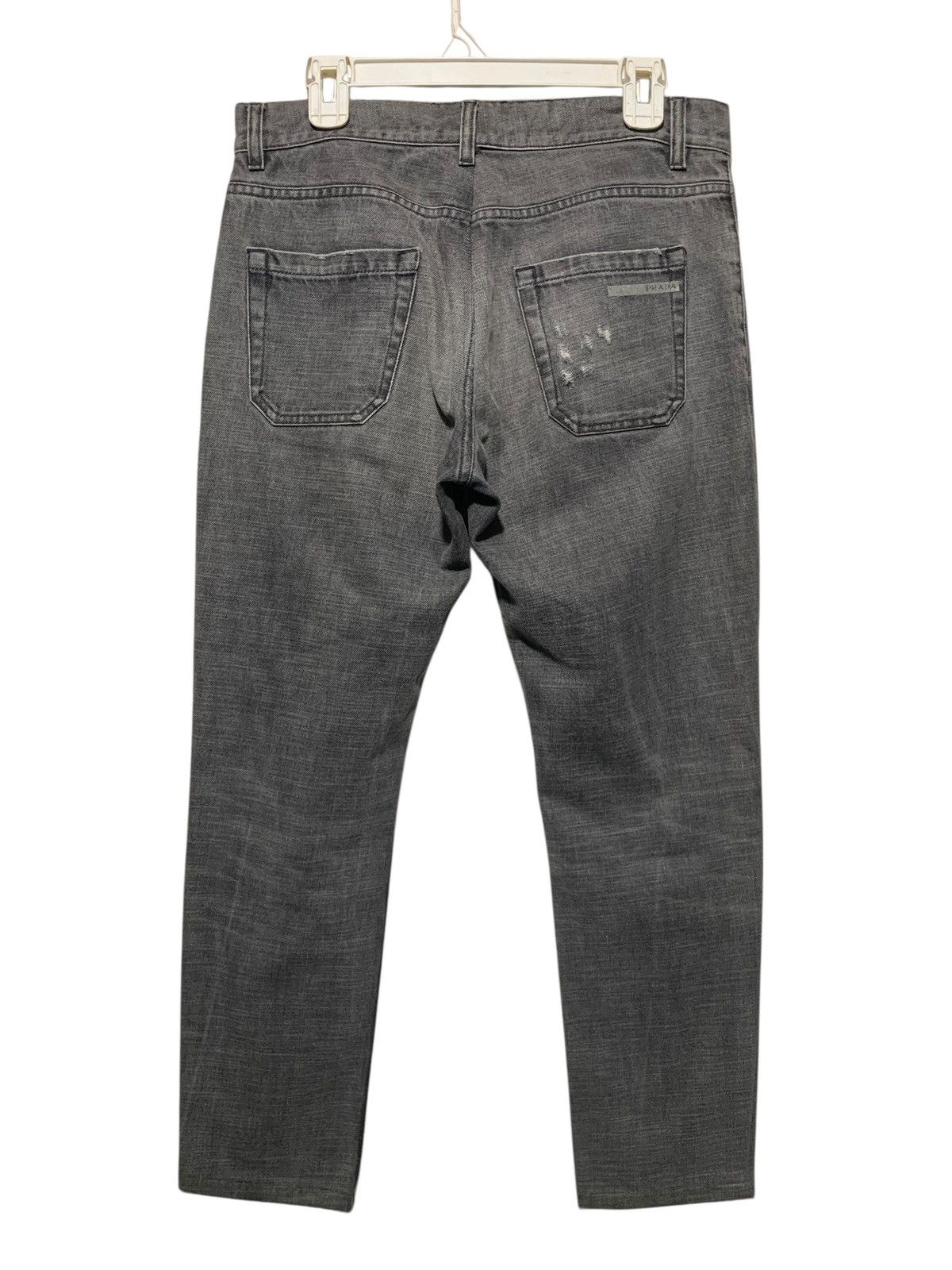 Prada Vtg Prada classic fit distressed jeans washed grey (Re-size) Size US 32 / EU 48 - 7 Thumbnail