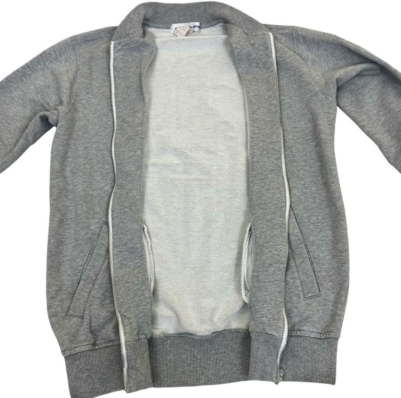 Comme des Garcons × Kaws Comme Des Garcons Shirt x KAWS Grey Zip Up Varsity Sweatshir Size US L / EU 52-54 / 3 - 3 Thumbnail