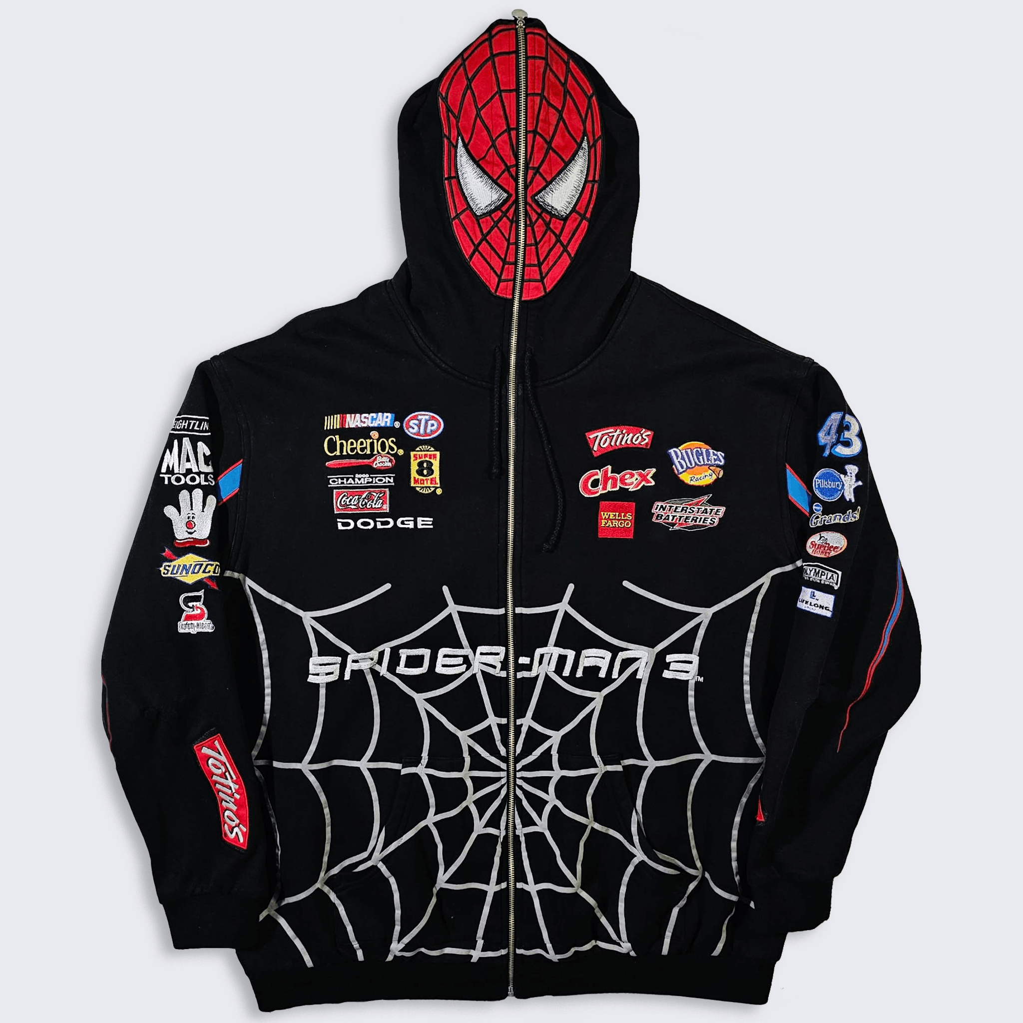 Spider Man 3 Vintage Y2K NASCAR Jeff Hamilton Hoodie
