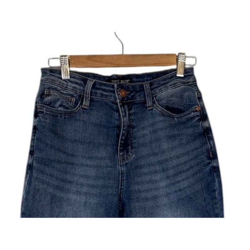 Judy Blue Judy Blue Jeans Women 25 Blue Wide Leg Crop Denim JB88592 Size 25" / US 0 / IT 36 - 3 Thumbnail