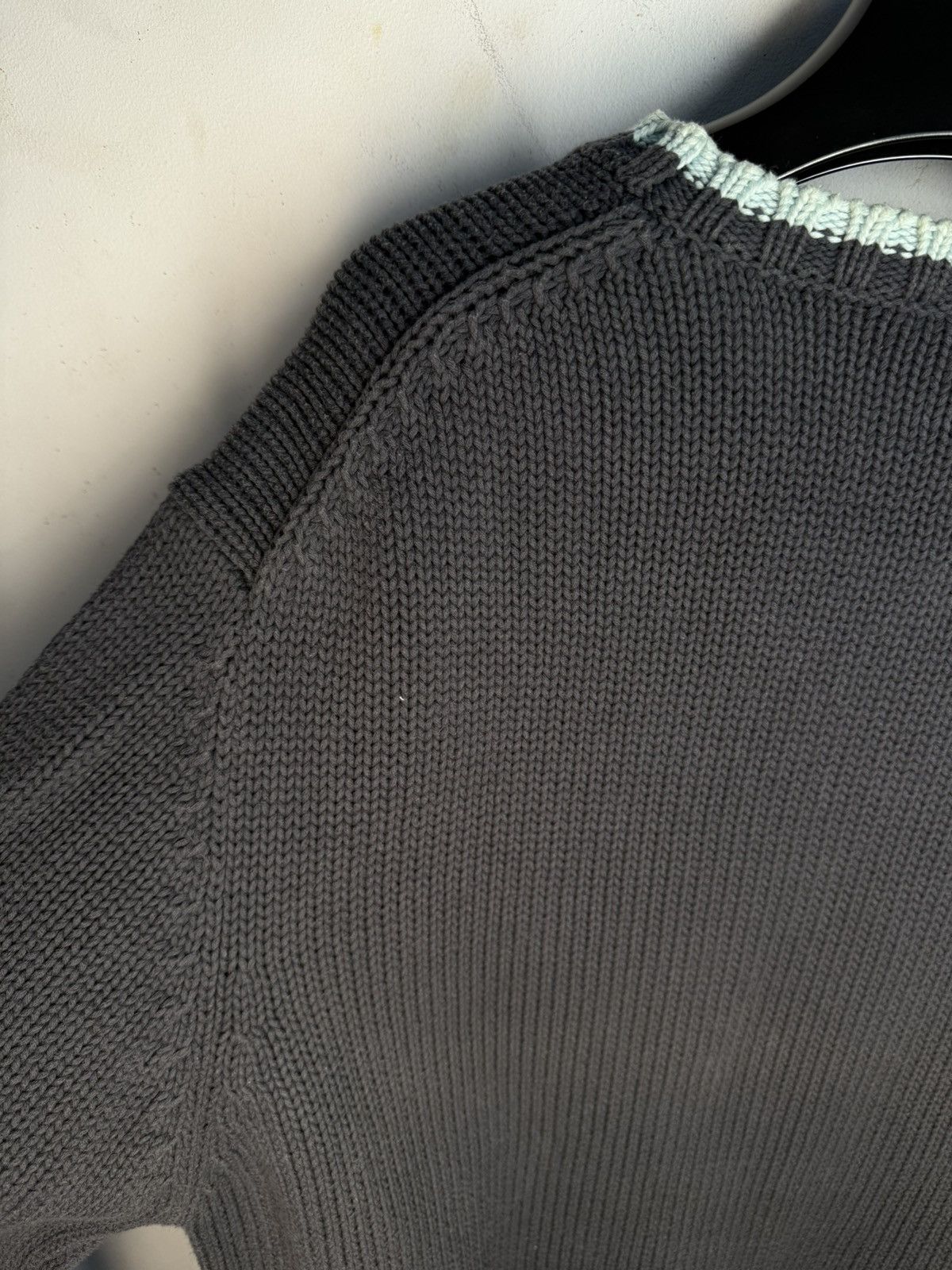 Yves Saint Laurent Heavy YSL Sweater Knit Grey Yves Saint Laurent Vintage Size US XL / EU 56 / 4 - 14 Thumbnail