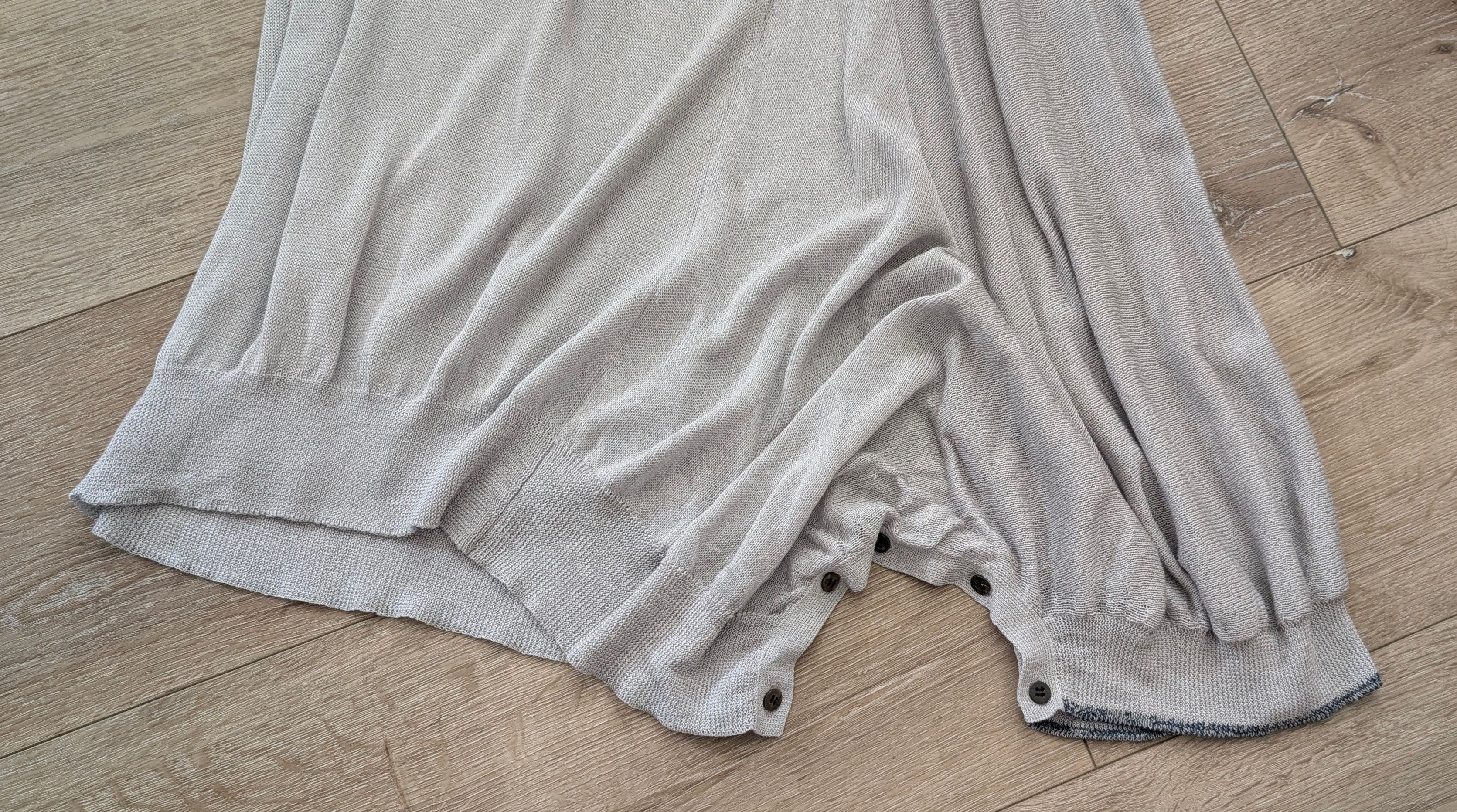 Y's Y"s Lt Grey Fine Knit Convertible Split-Leg Long Skirt Size 26" / US 2 / IT 38 - 3 Thumbnail