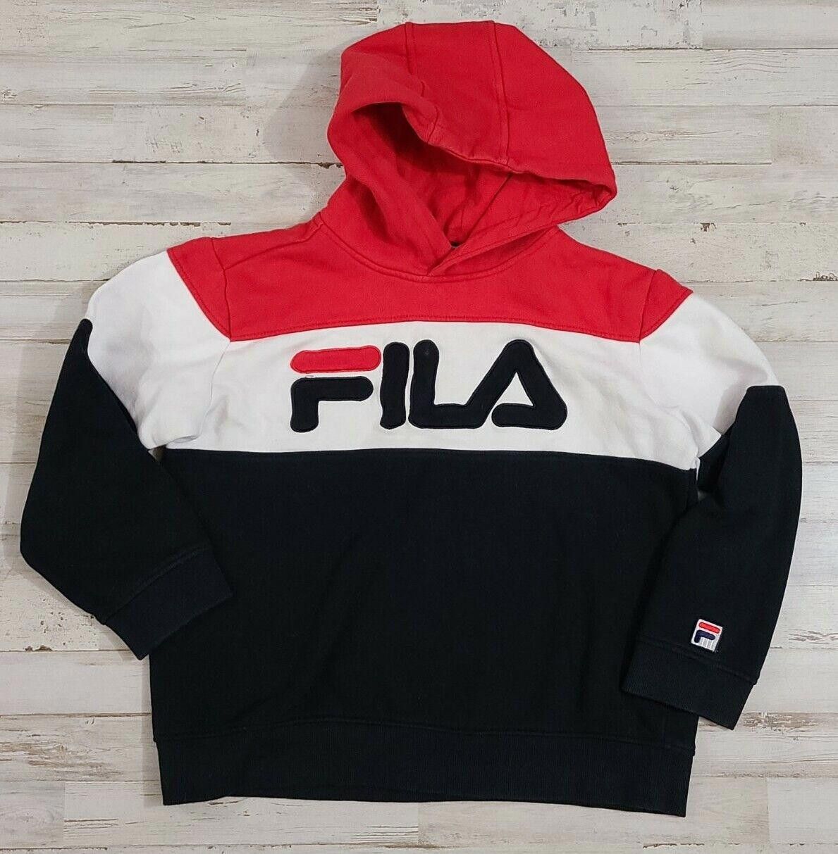 Fila Kids FILA Hoodie Size Large 10 Black and red 90's Street Y2k Size US XXS / EU 40 - 1 Thumbnail