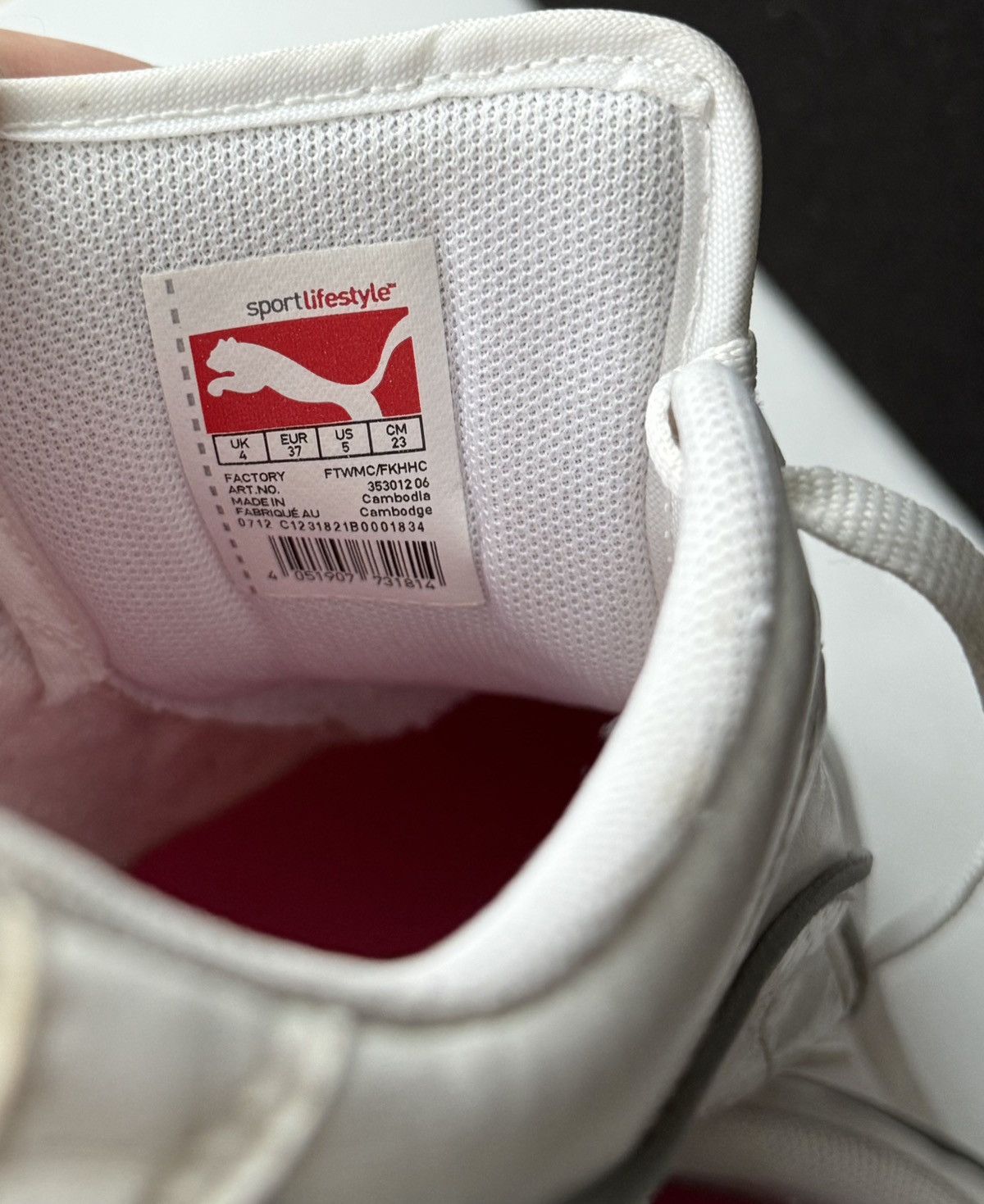 Puma PUMA Low Top Women's Trainers White & Pink Size 37 Size US 7 / IT 37 - 12 Thumbnail