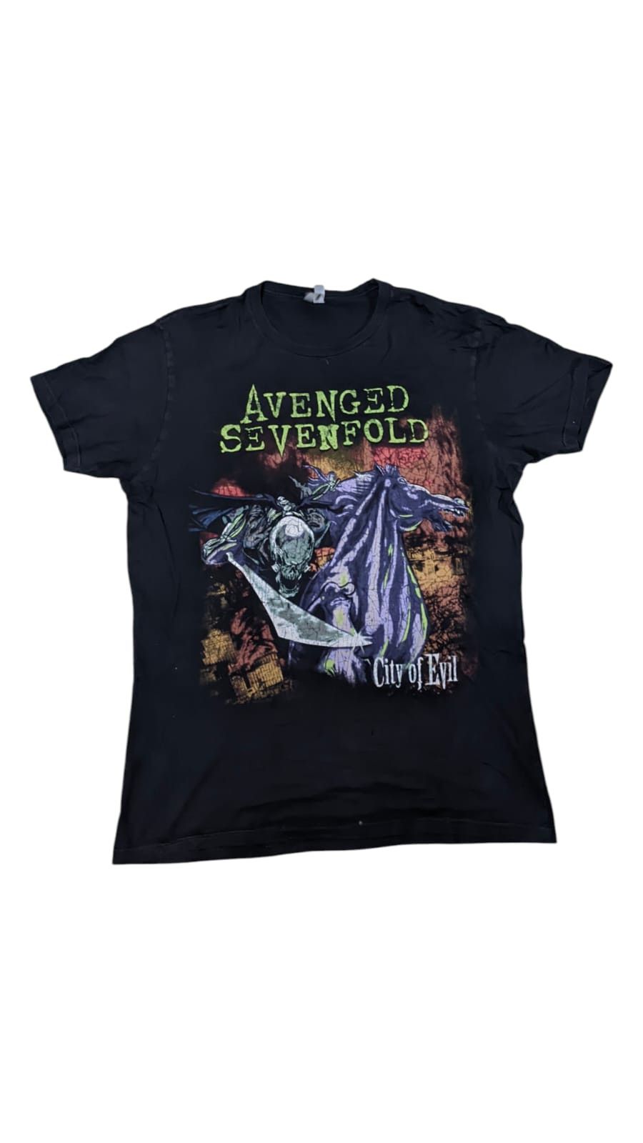 Band Tees Band Tees Avenged Sevenfold A7X Heavy Metal City Of Evil Size US L / EU 52-54 / 3 - 5 Thumbnail