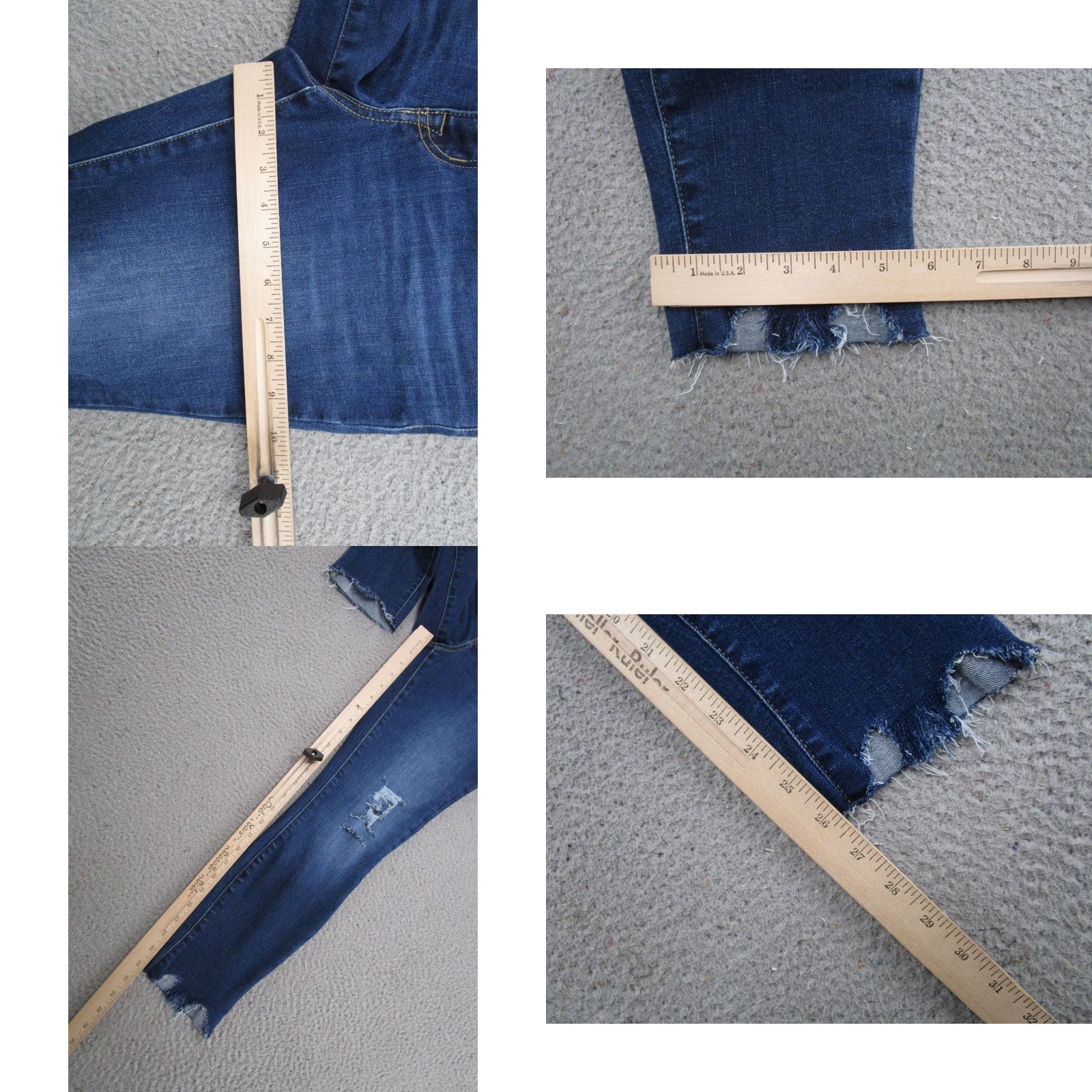 Vintage Maurices M Jeans Regular Rise Mid Blue Denim Stretch Distressed 6 Jeans Womens Shoes? Size 28" / US 6 / IT 42 - 8 Thumbnail