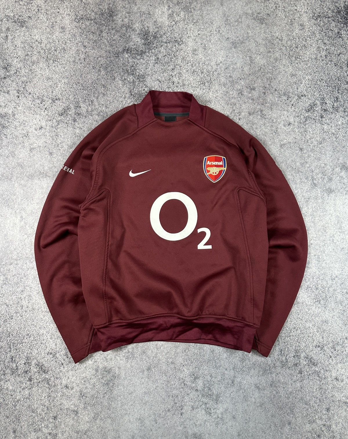 Vintage Nike Arsenal Soccer Sweatshirt Blokecore Rare S 90s