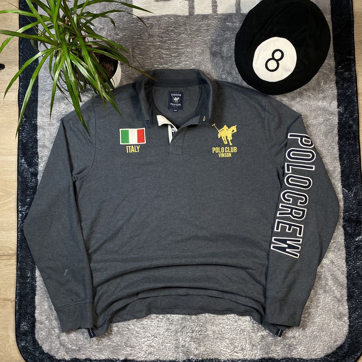 Polo Ralph Lauren VINTAGE POLO RALPH LAUREN STYLED RUGBY SHIRT BIG LOGO ITALY Size US XL / EU 56 / 4 - 4 Thumbnail