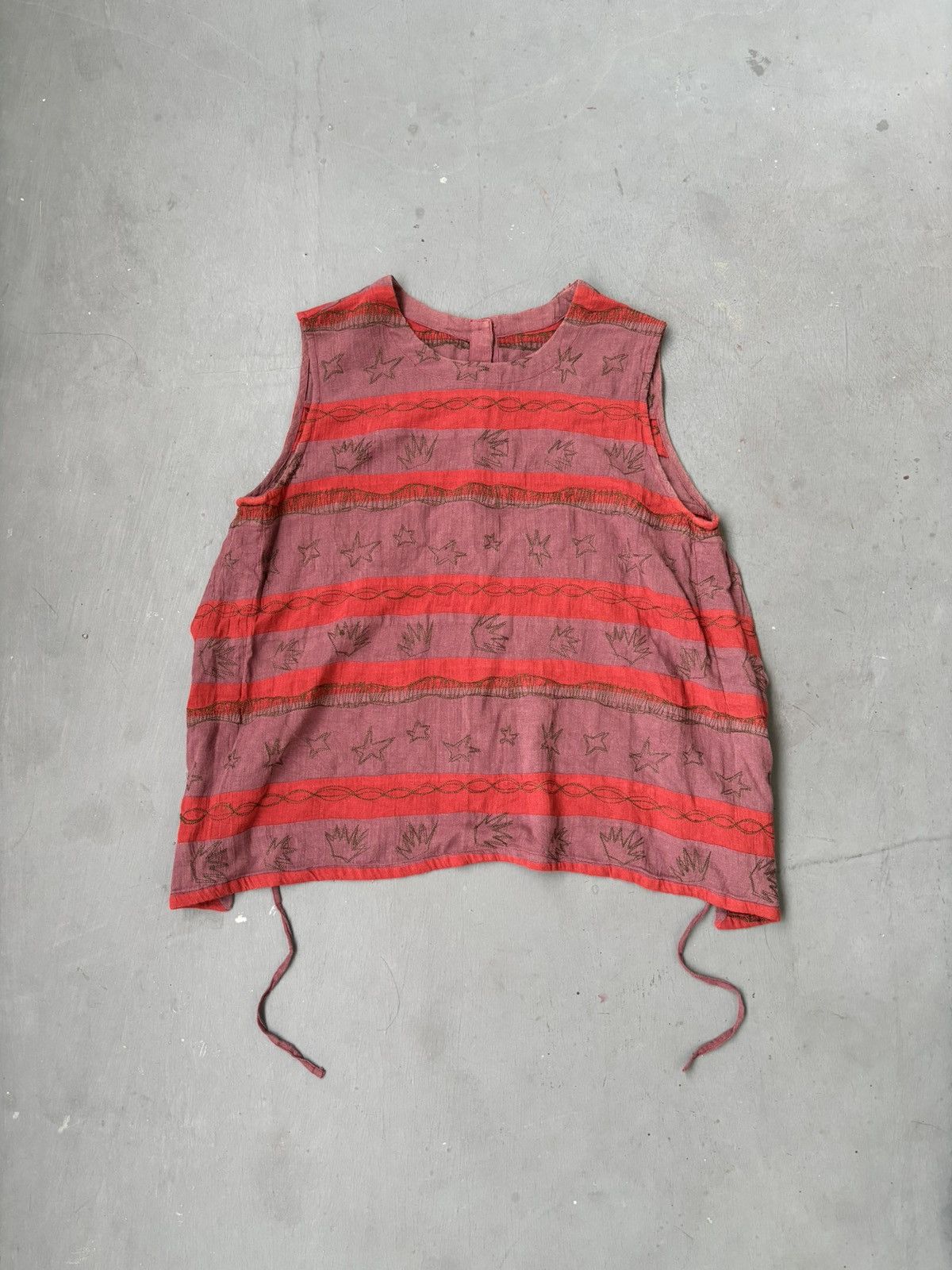 Hai Sporting Gear 90s Vintage Hai Sporting Gear by Issey Miyake Aztec Tank Size US M / EU 48-50 / 2 - 1 Thumbnail
