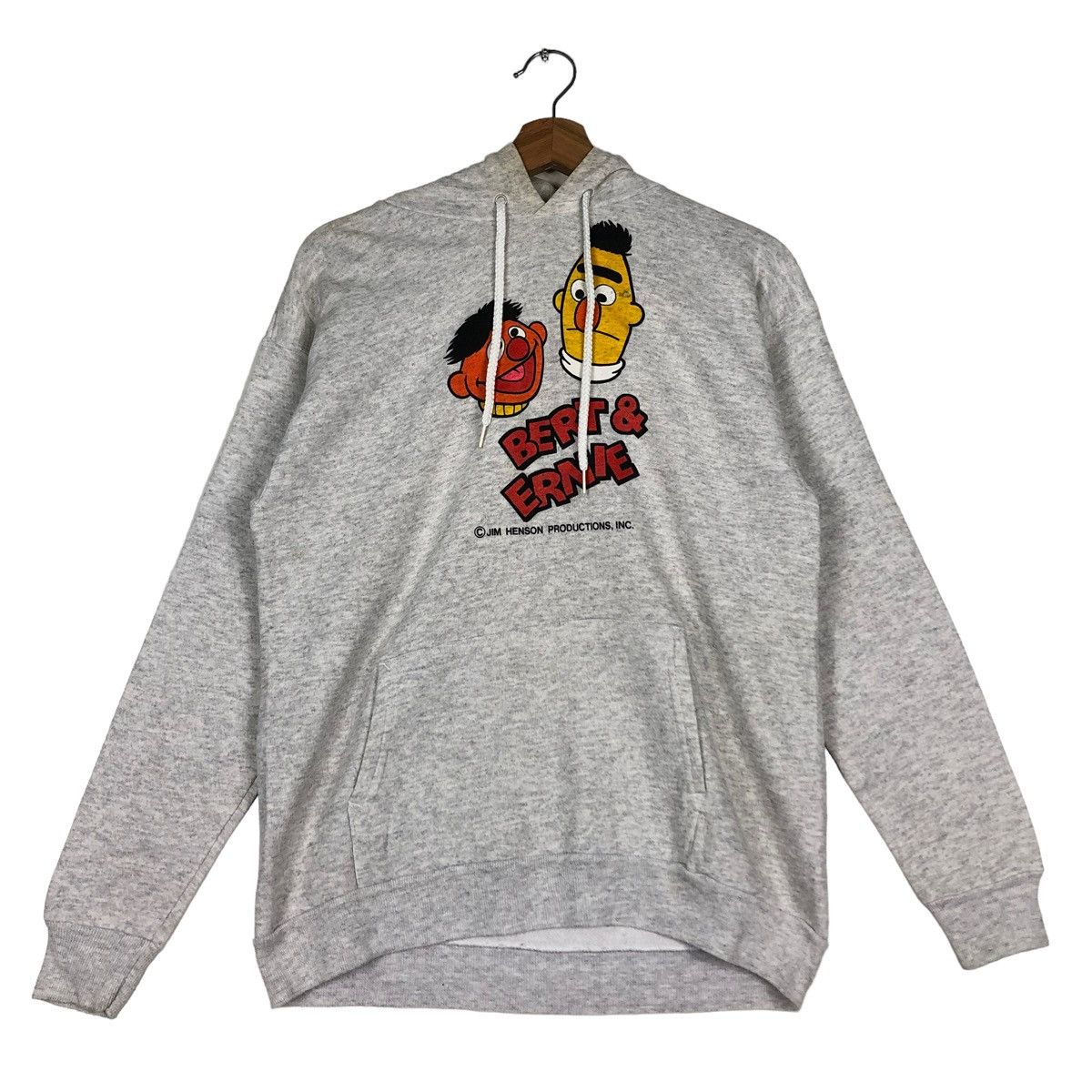 🔥90’s VTG HOODIE PULL OVER BERT & ERNIE JIM HENSON PRODT.