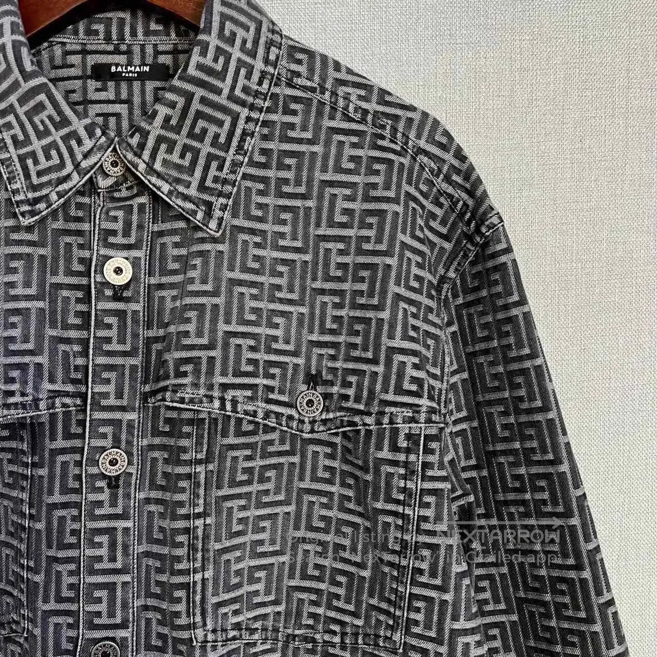 Balmain Balmain Checkered Logo Shirt Jacket. Size US M / EU 48-50 / 2 - 3 Thumbnail