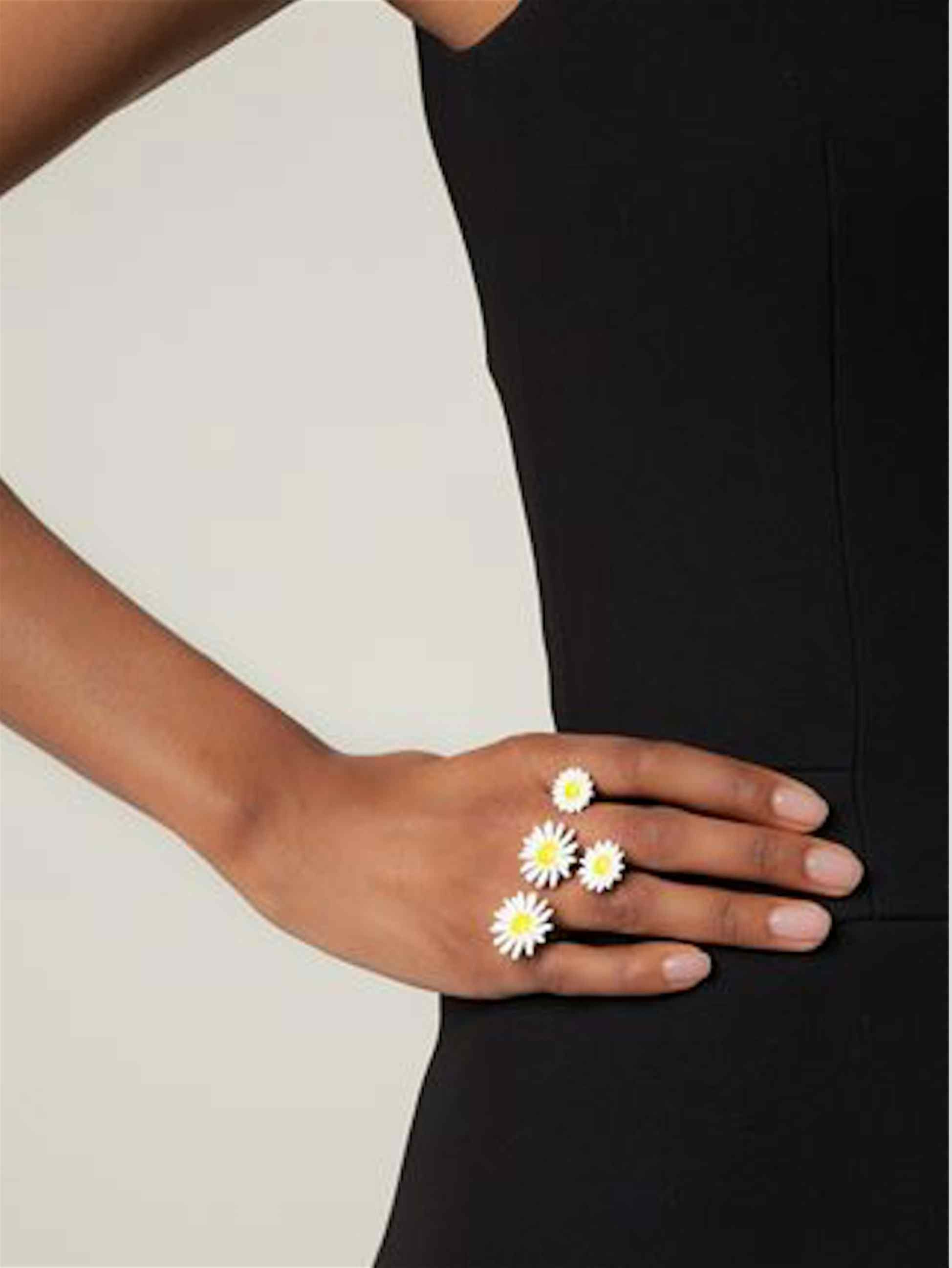 Maison Margiela GRAIL SS15 STERLING SILVER 925 DAISY MULTI FINGER RING Size ONE SIZE - 3 Thumbnail